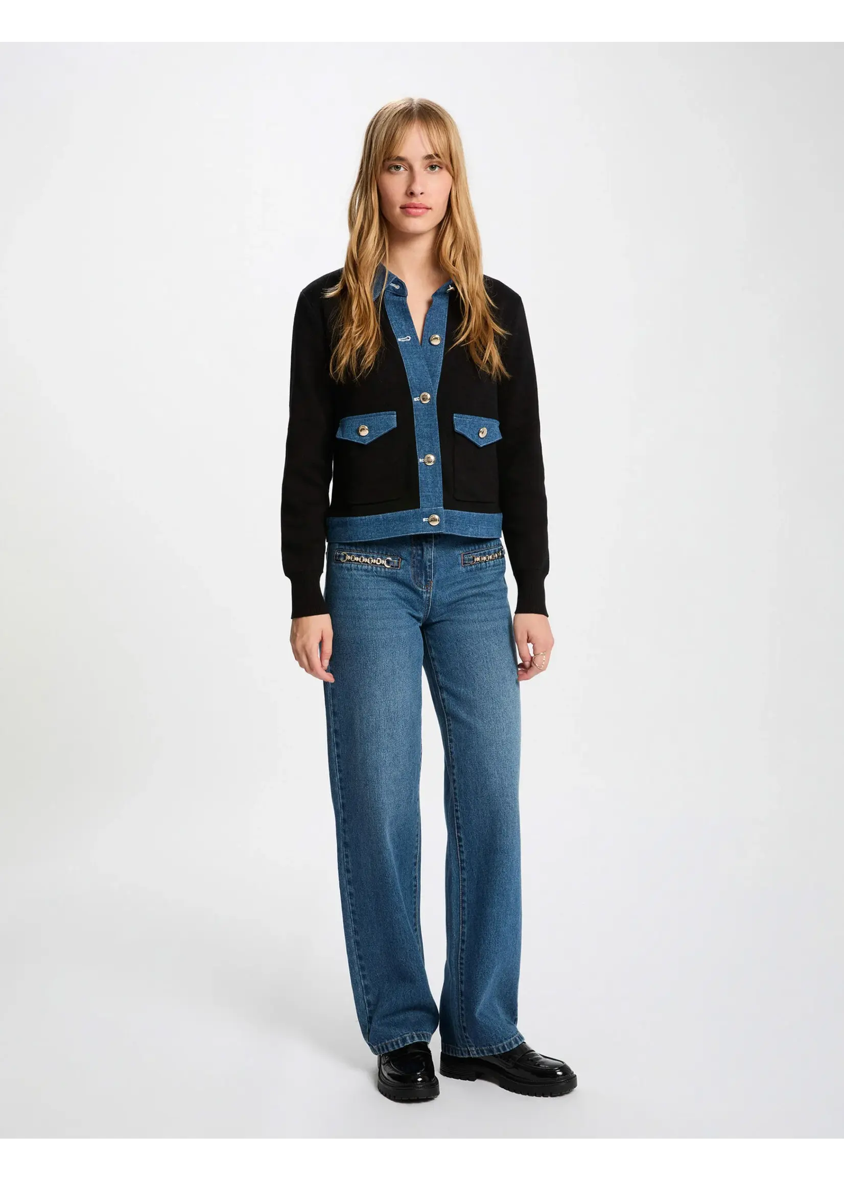 MORGAN VEST BLACK/BLUE 251-MNAKI