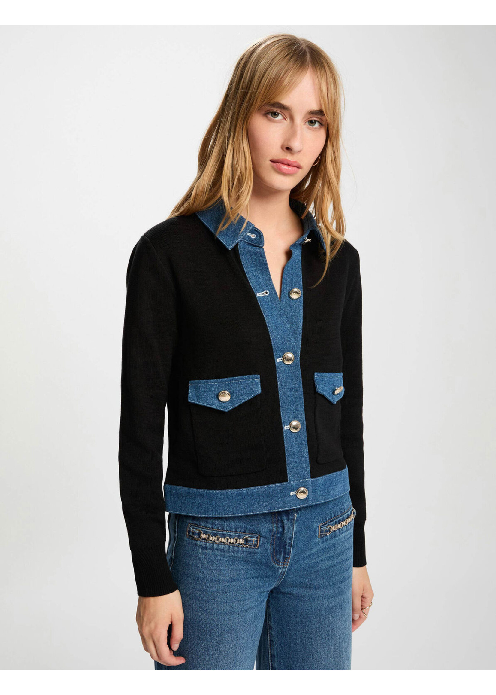 MORGAN VEST BLACK/BLUE 251-MNAKI