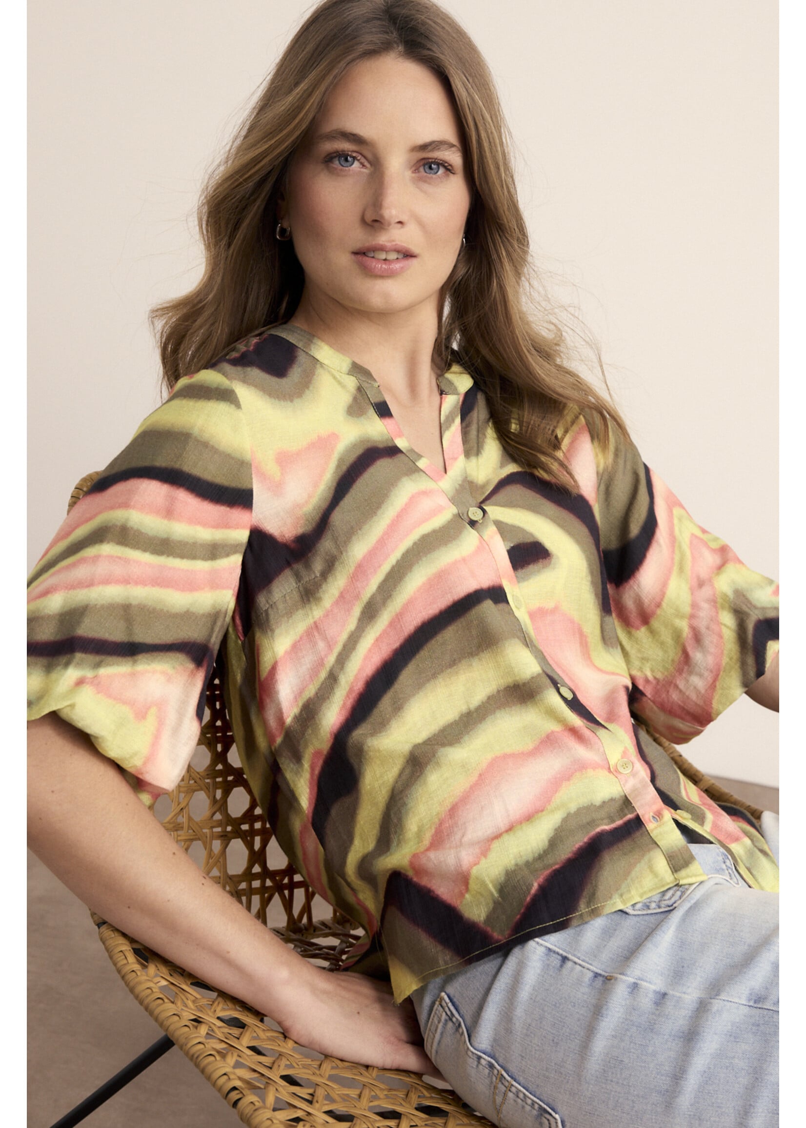 Tramontana BLOUSE SUNSET DESERT MULTI COL. C18-19-301