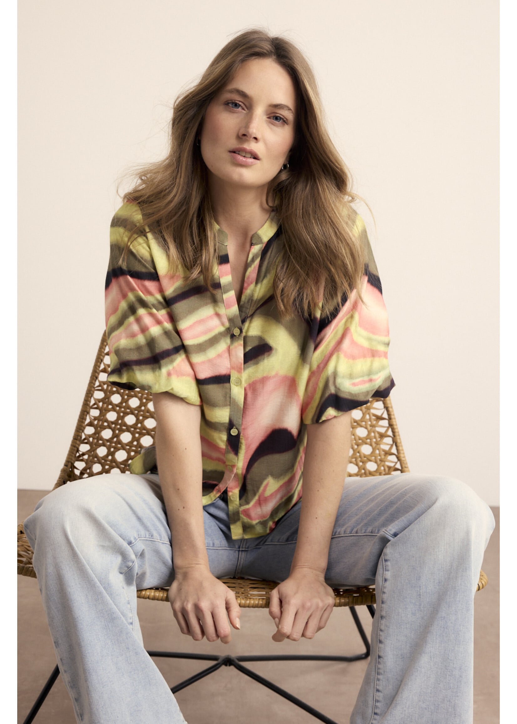 Tramontana BLOUSE SUNSET DESERT MULTI COL. C18-19-301