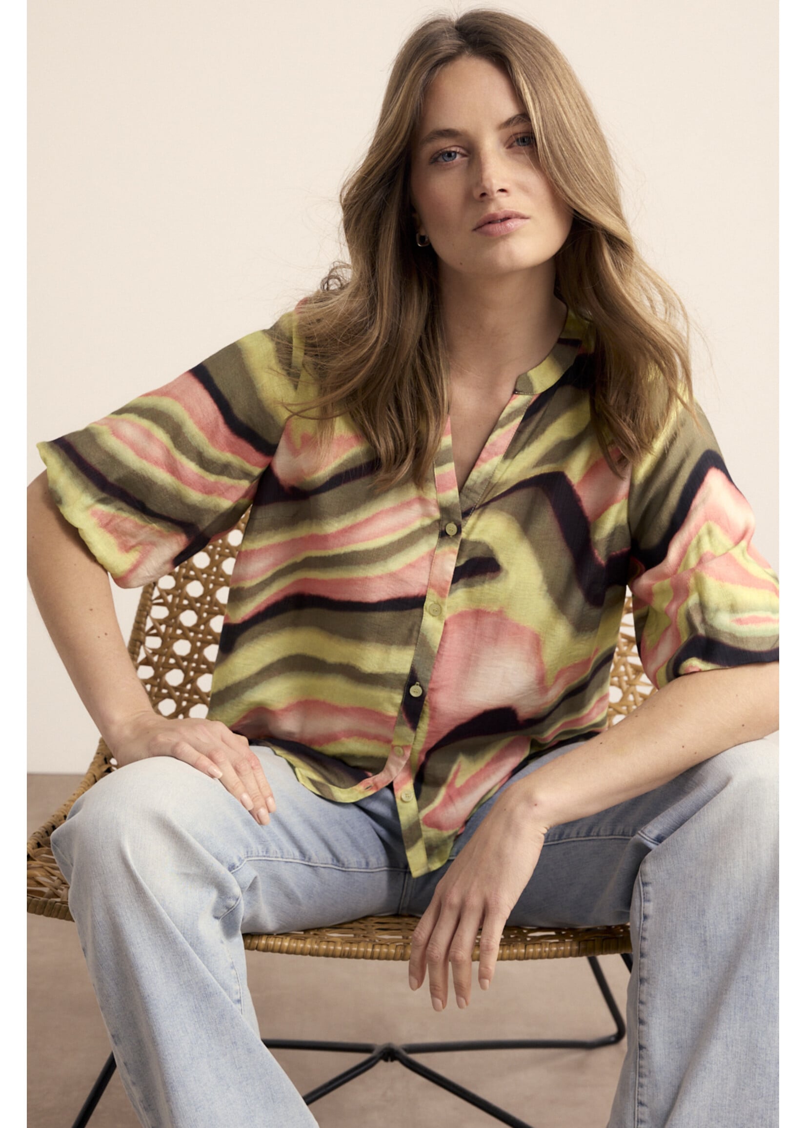 Tramontana BLOUSE SUNSET DESERT MULTI COL. C18-19-301