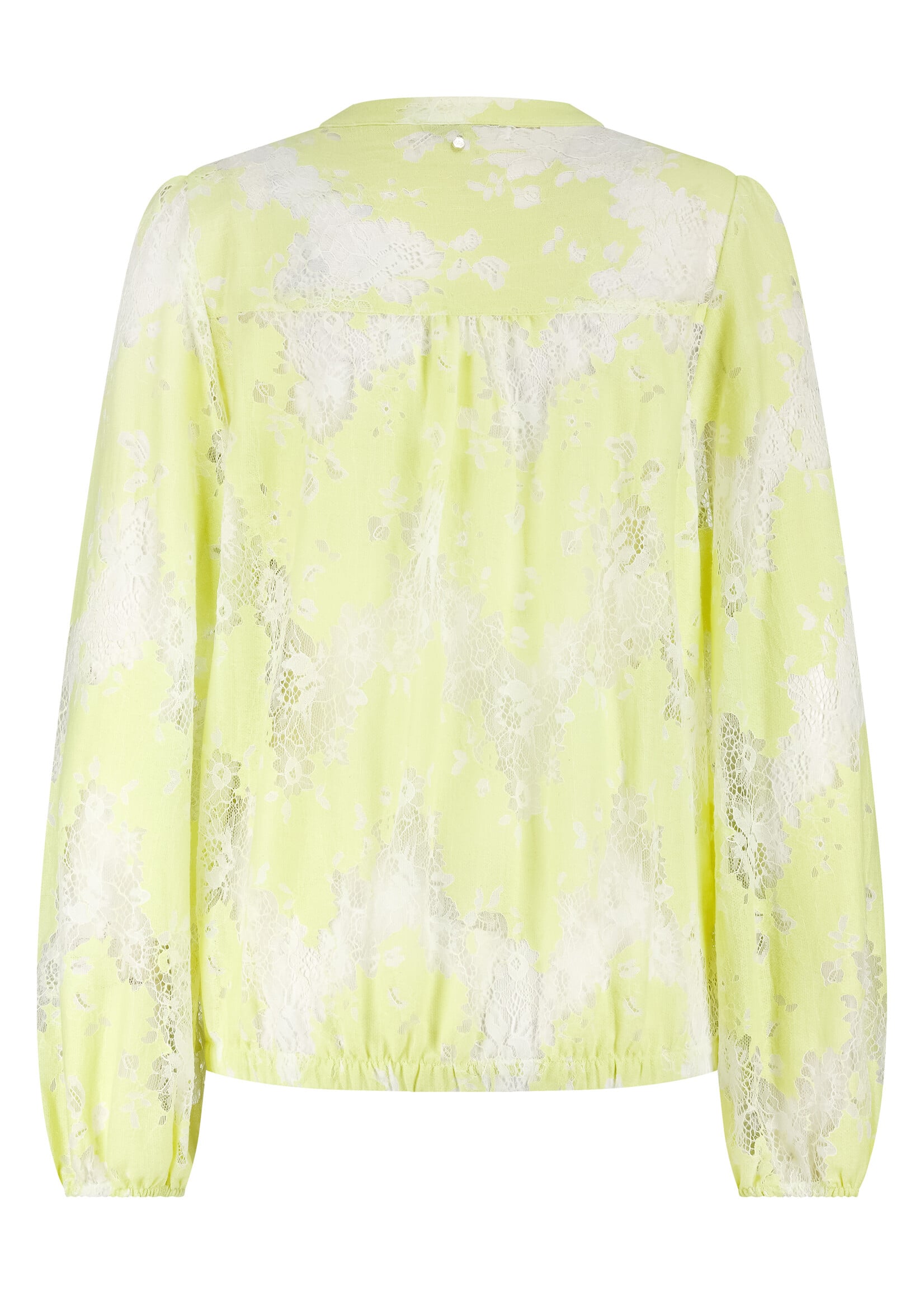 Tramontana BURN-OUT LACE TOP CELERY O09-19-401