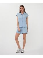 ESQUALO BLOUSE CHAMBRAY LIGHT BLUE