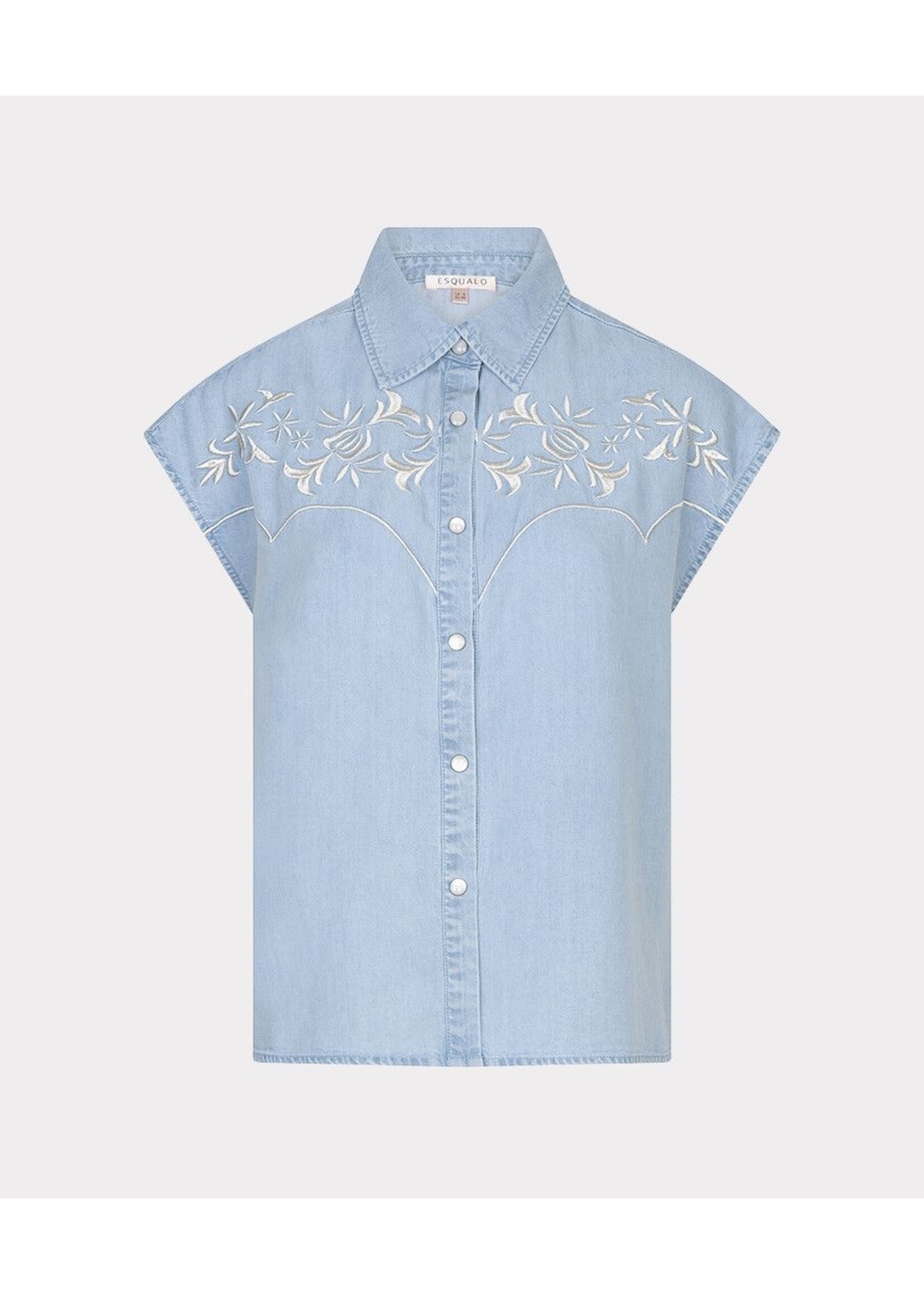 ESQUALO BLOUSE CHAMBRAY LIGHT BLUE H26.28242