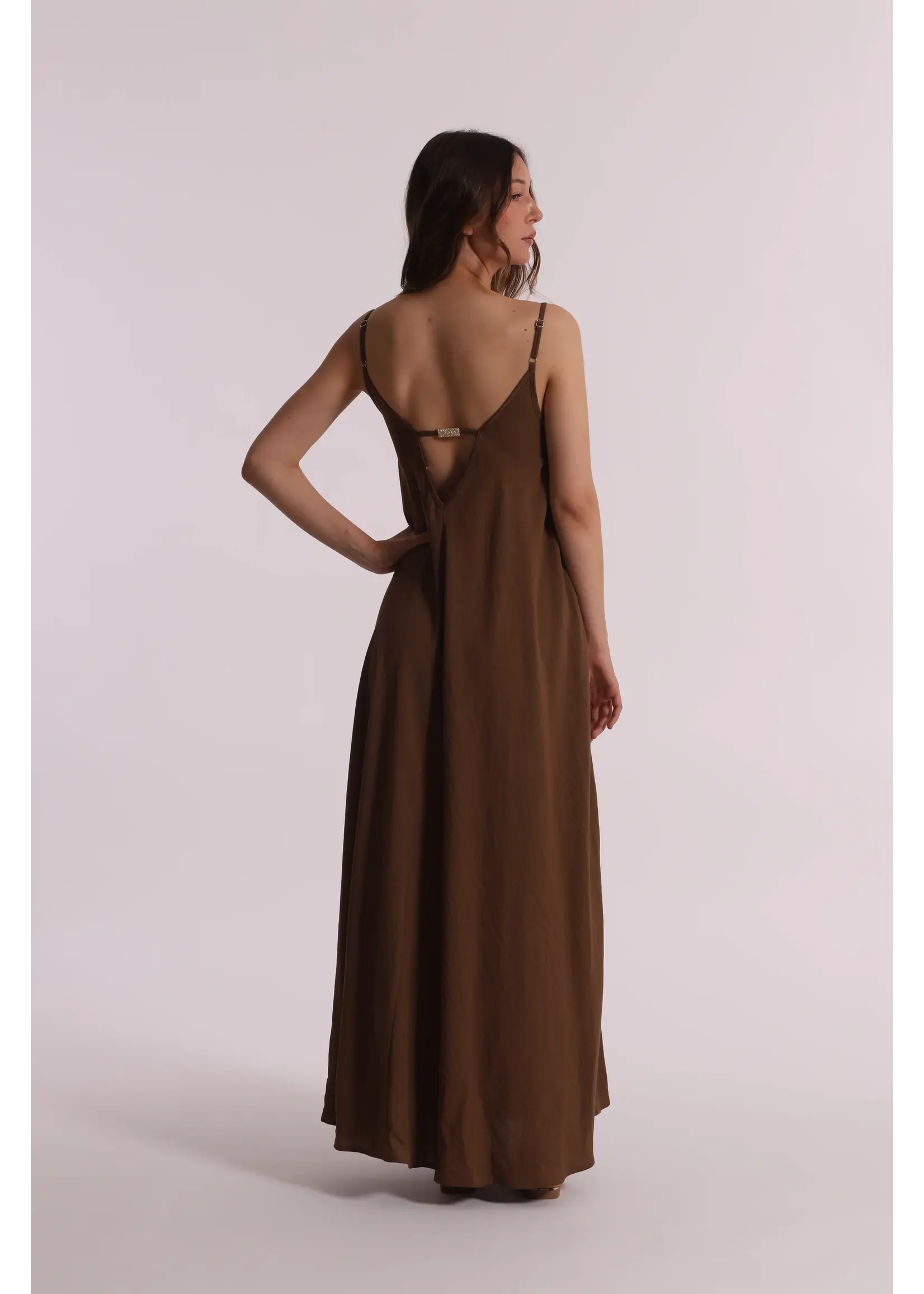 MIMI MUA DRESS CHOCOLAT MAO-4491