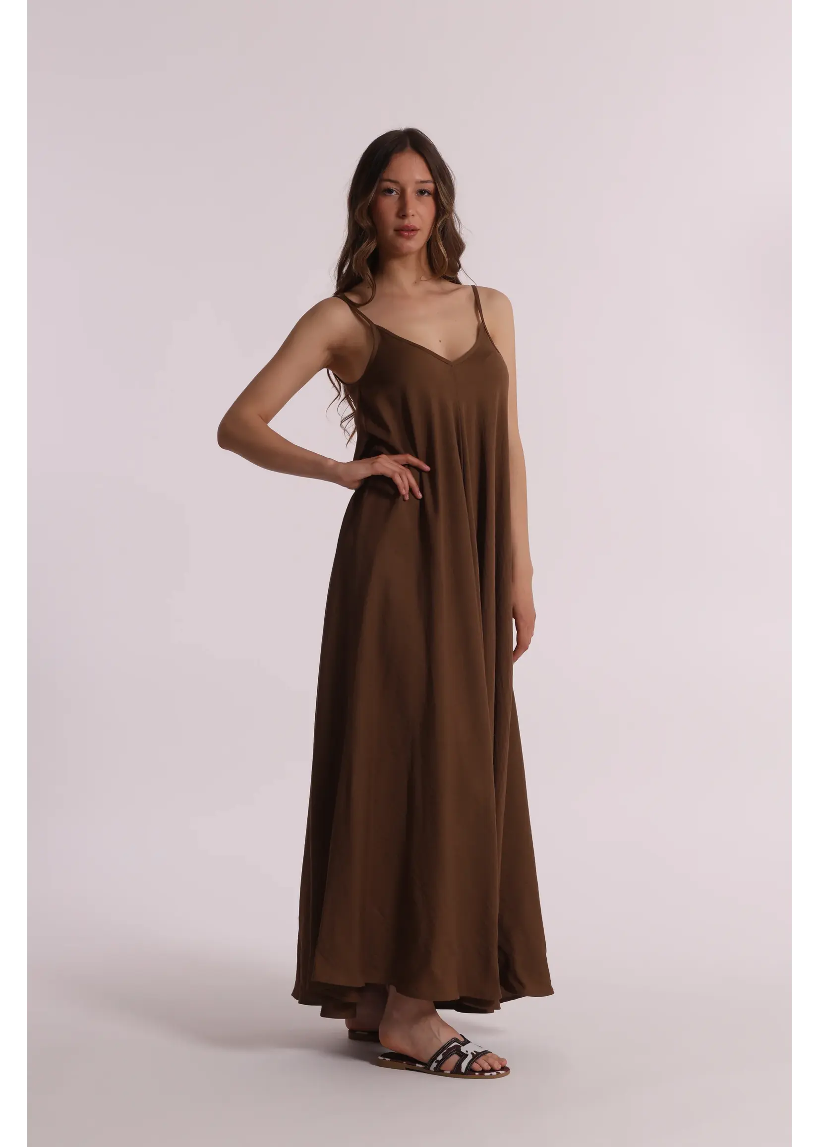 MIMI MUA DRESS CHOCOLAT MAO-4491