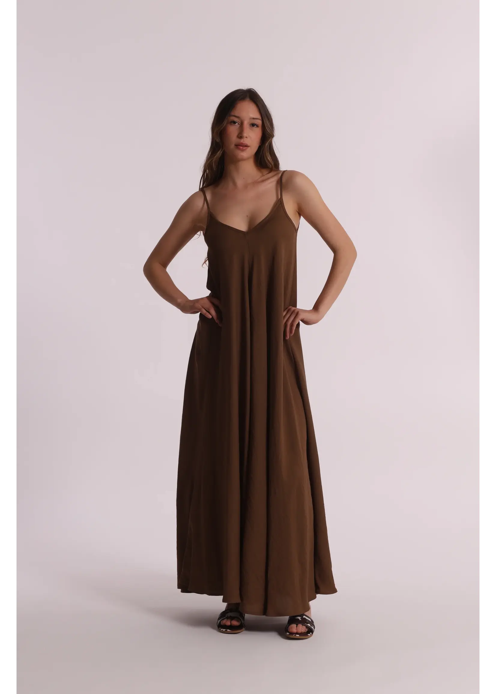 MIMI MUA DRESS CHOCOLAT MAO-4491
