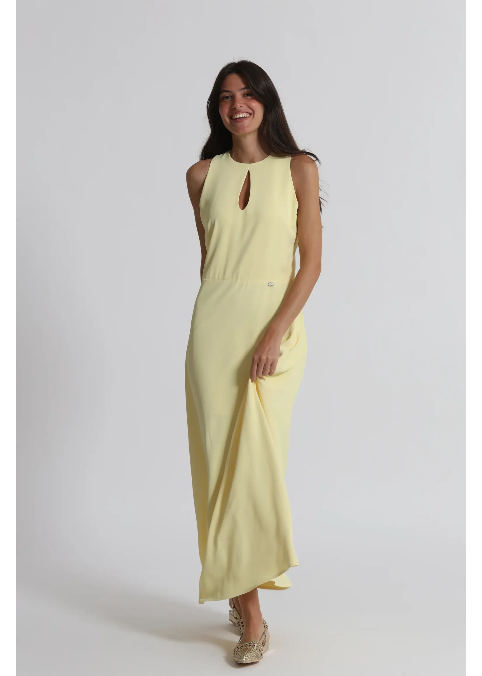 MIMI MUA LONG DRESS YELLOW ESAO-4468