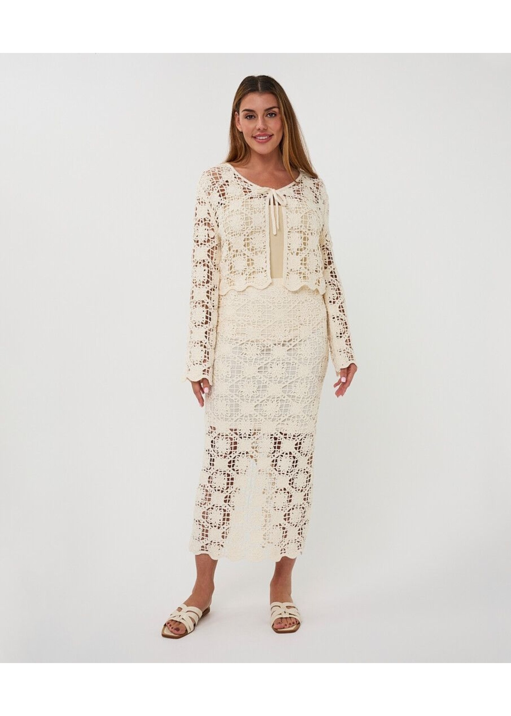 ESQUALO SKIRT TAPE YARN NATURAL HS26.02206