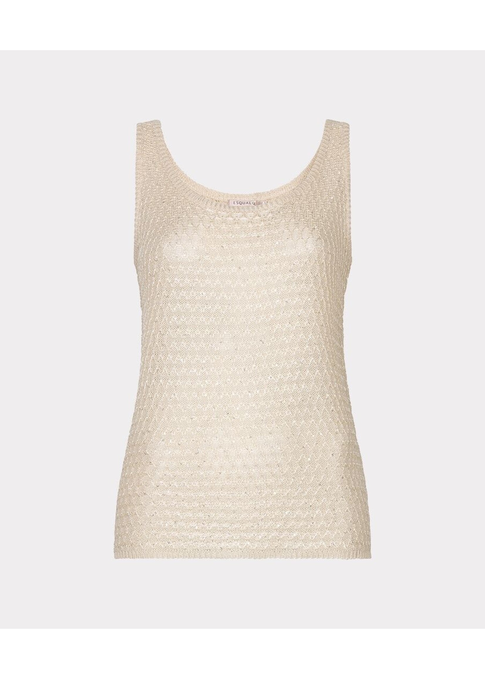 ESQUALO SINGLET KNIT SEQUINS NATURAL HS26.02214