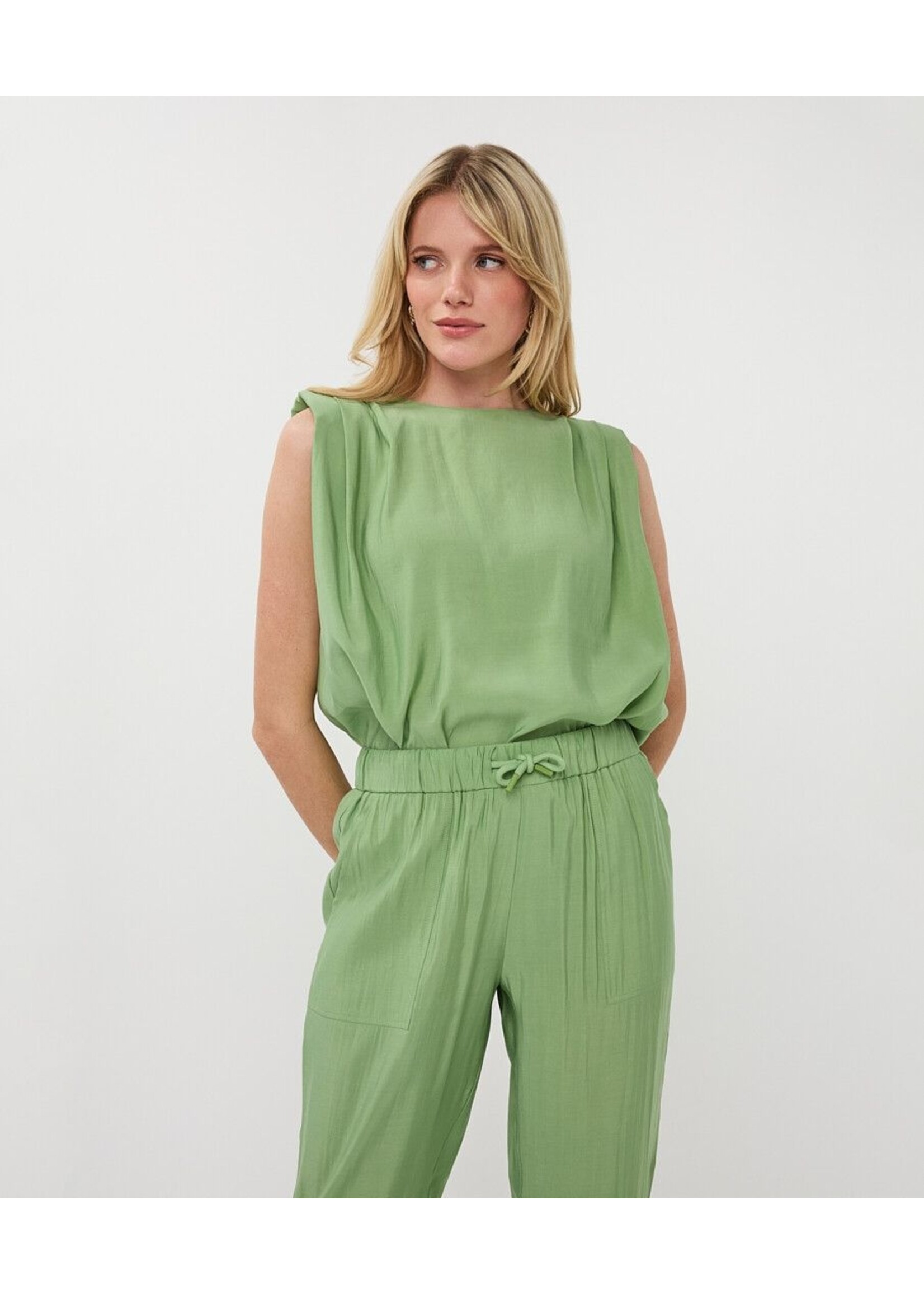 ESQUALO TOP CRINKLE MODAL JUNGLE GREEN HS26.05212
