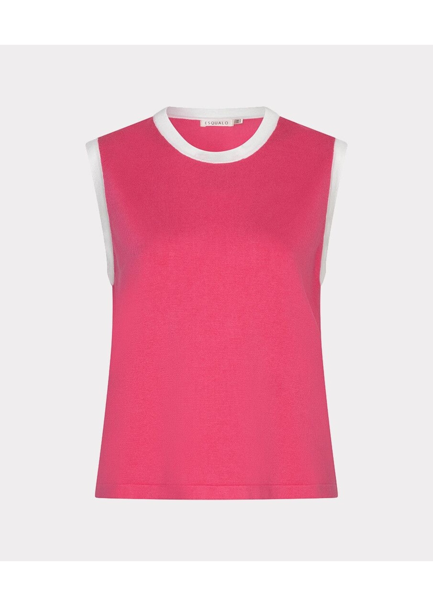 ESQUALO TOP RIB AZALEA PINK HS26.07205