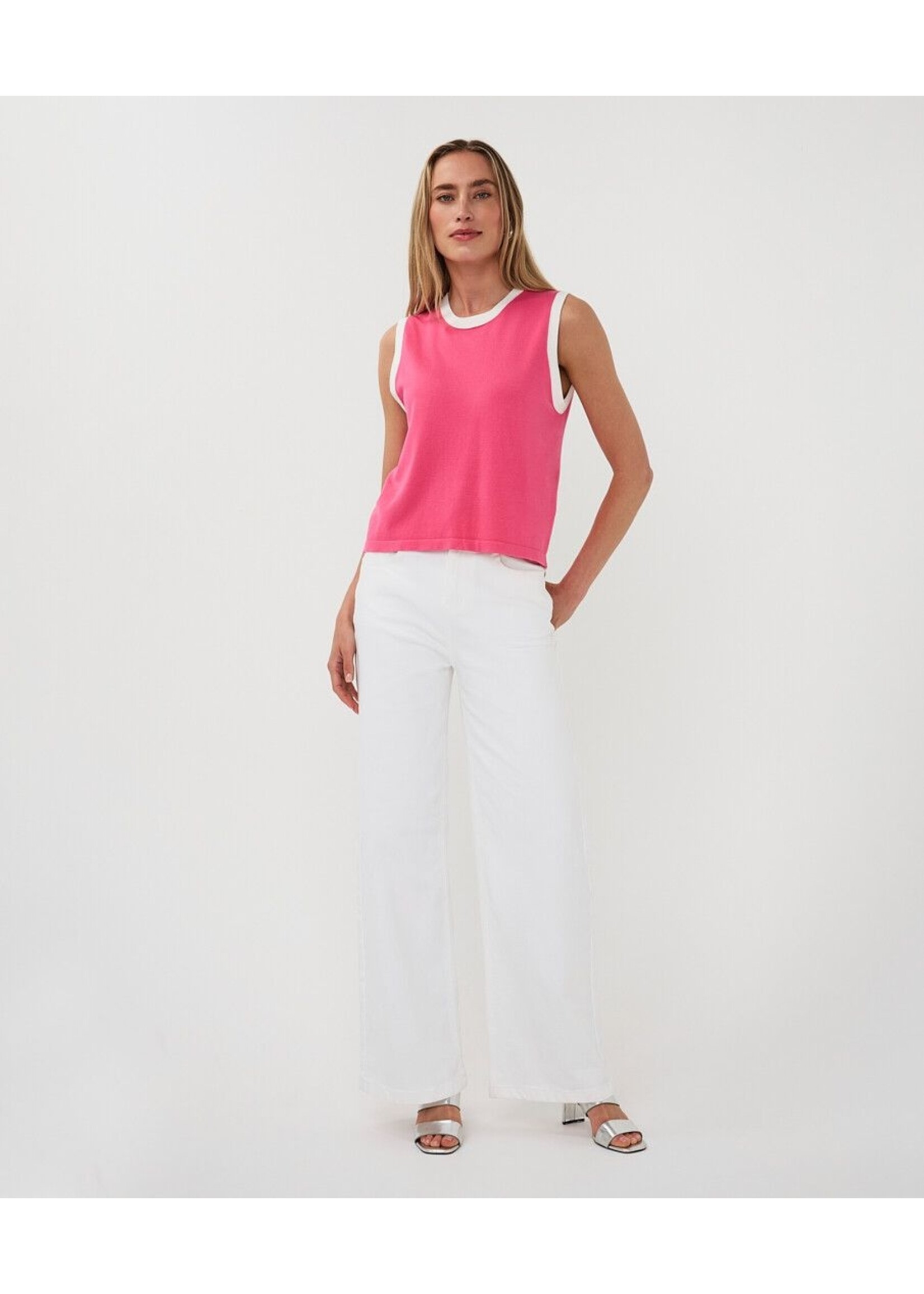 ESQUALO TOP RIB AZALEA PINK HS26.07205