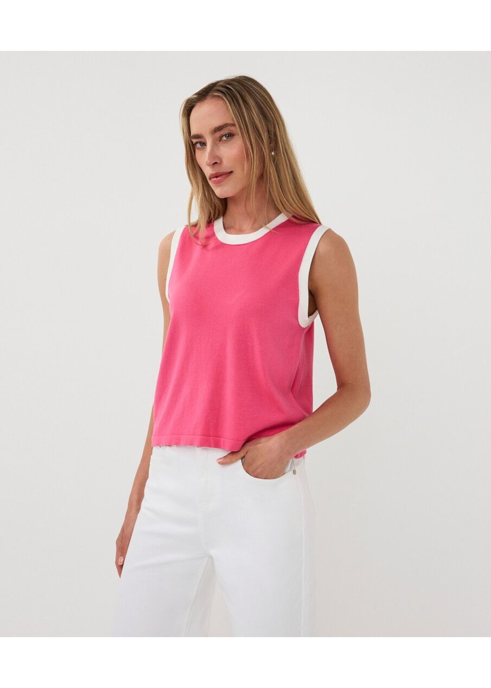 ESQUALO TOP RIB AZALEA PINK HS26.07205
