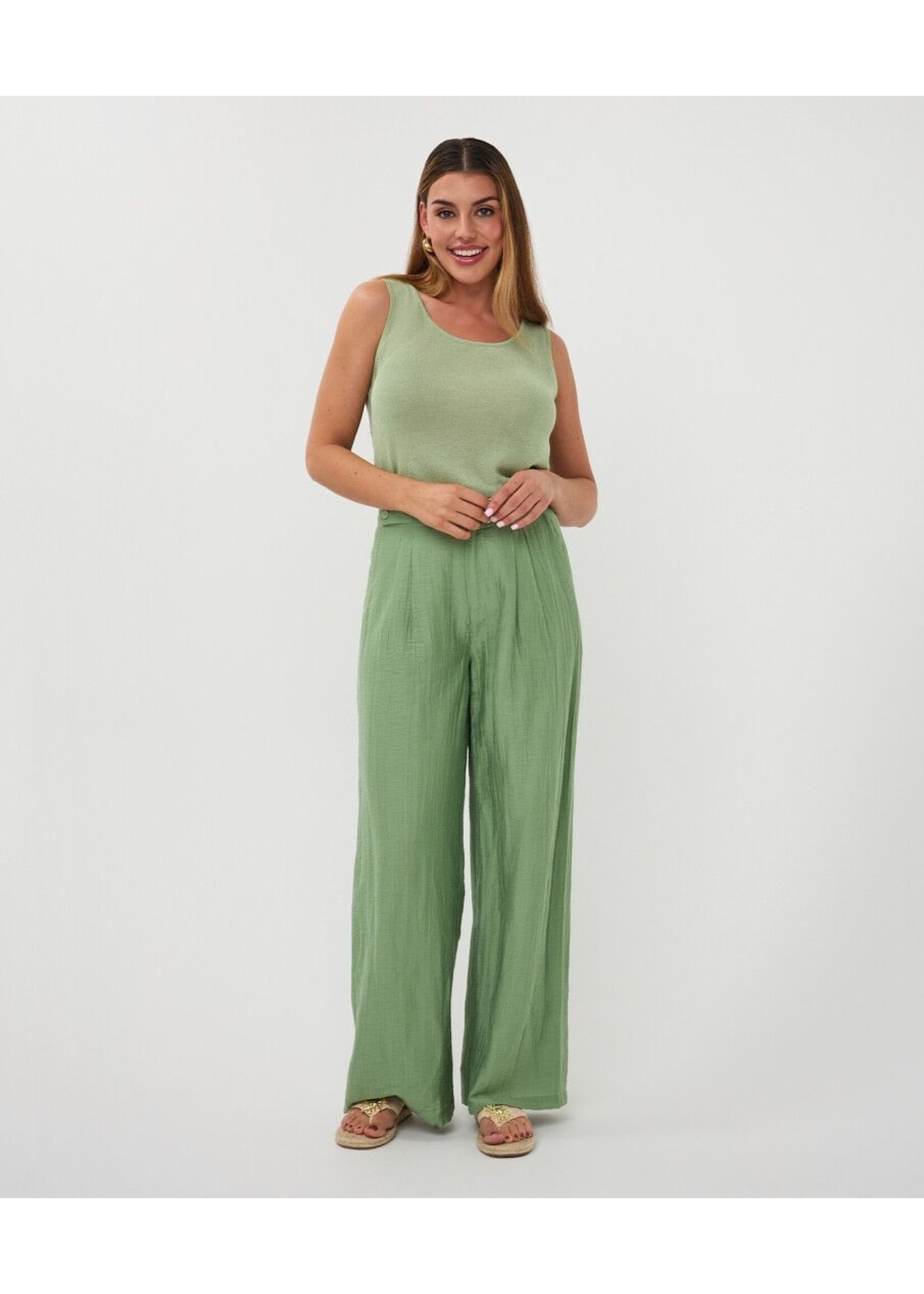 ESQUALO TANKTOP SOFT GREEN HS26.02216