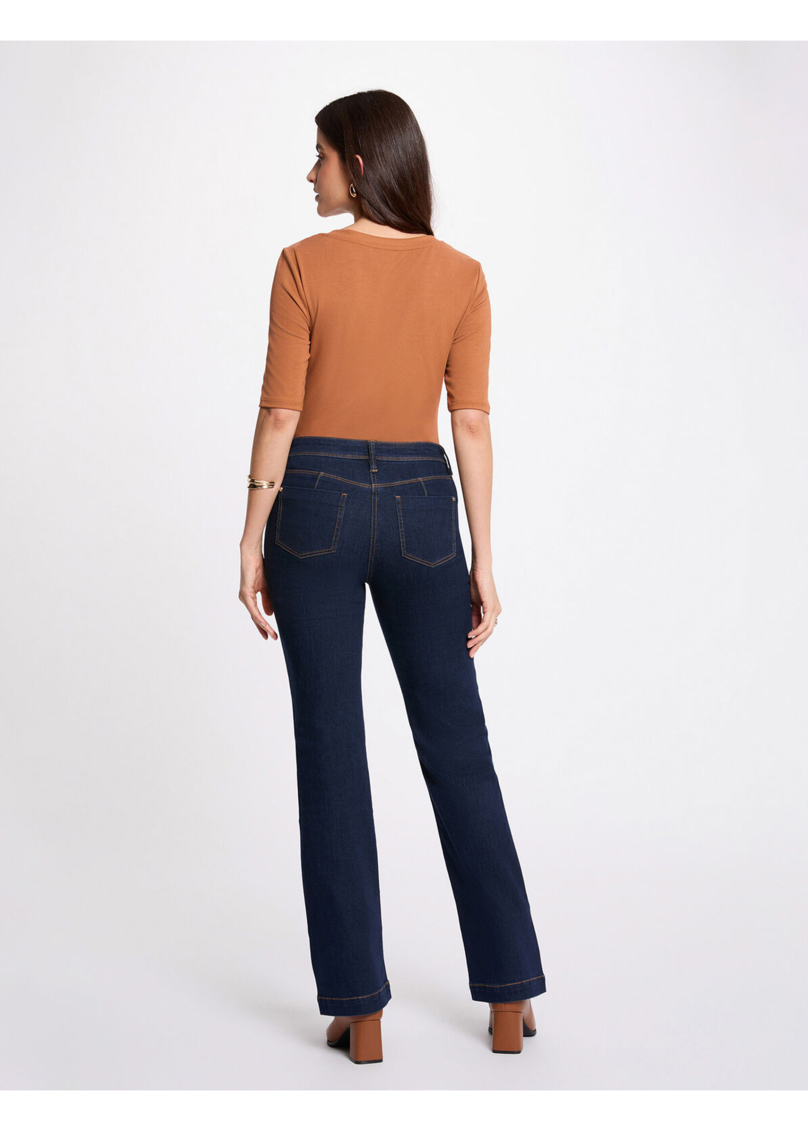 MORGAN TSHIRT BROWN BUTTON 261-THELMA