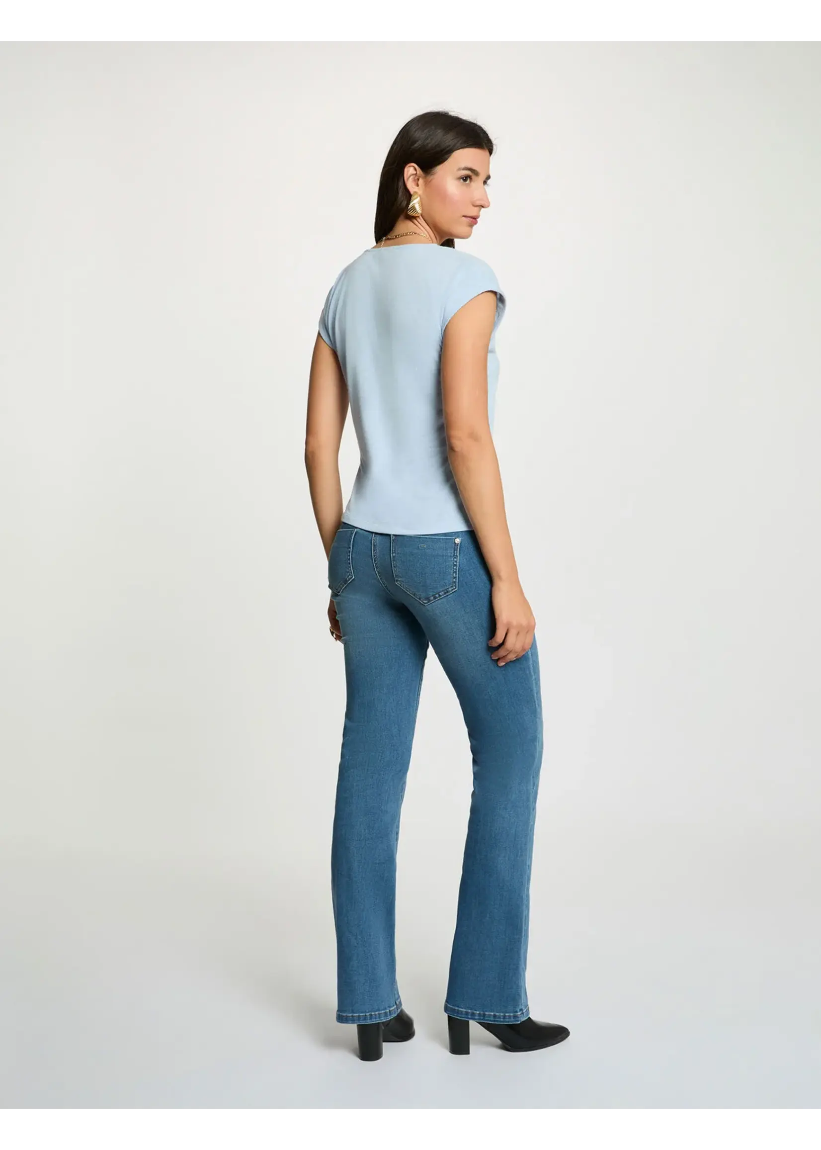 MORGAN TSHIRT FINE DIAMONDS LIGHT BLUE 242-DAYA