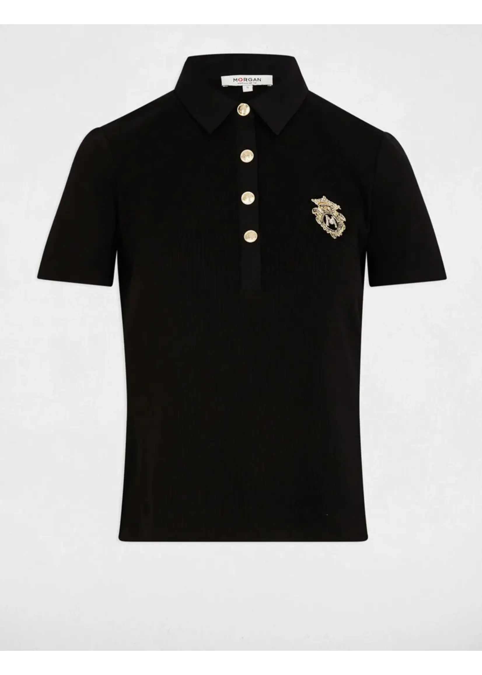 MORGAN TSHIRT POLO BLACK 252-DPOLLA