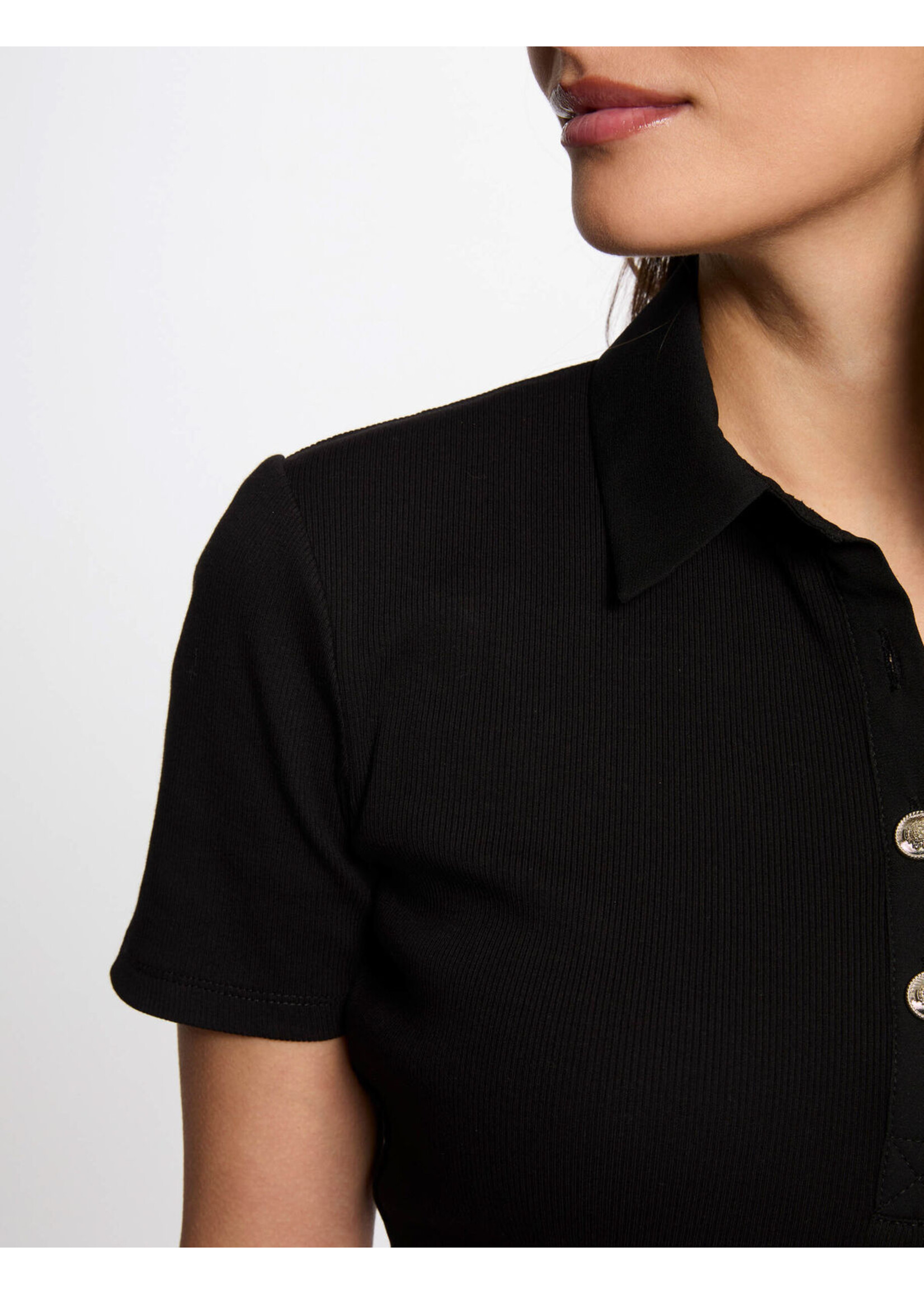 MORGAN TSHIRT POLO BLACK 252-DPOLLA