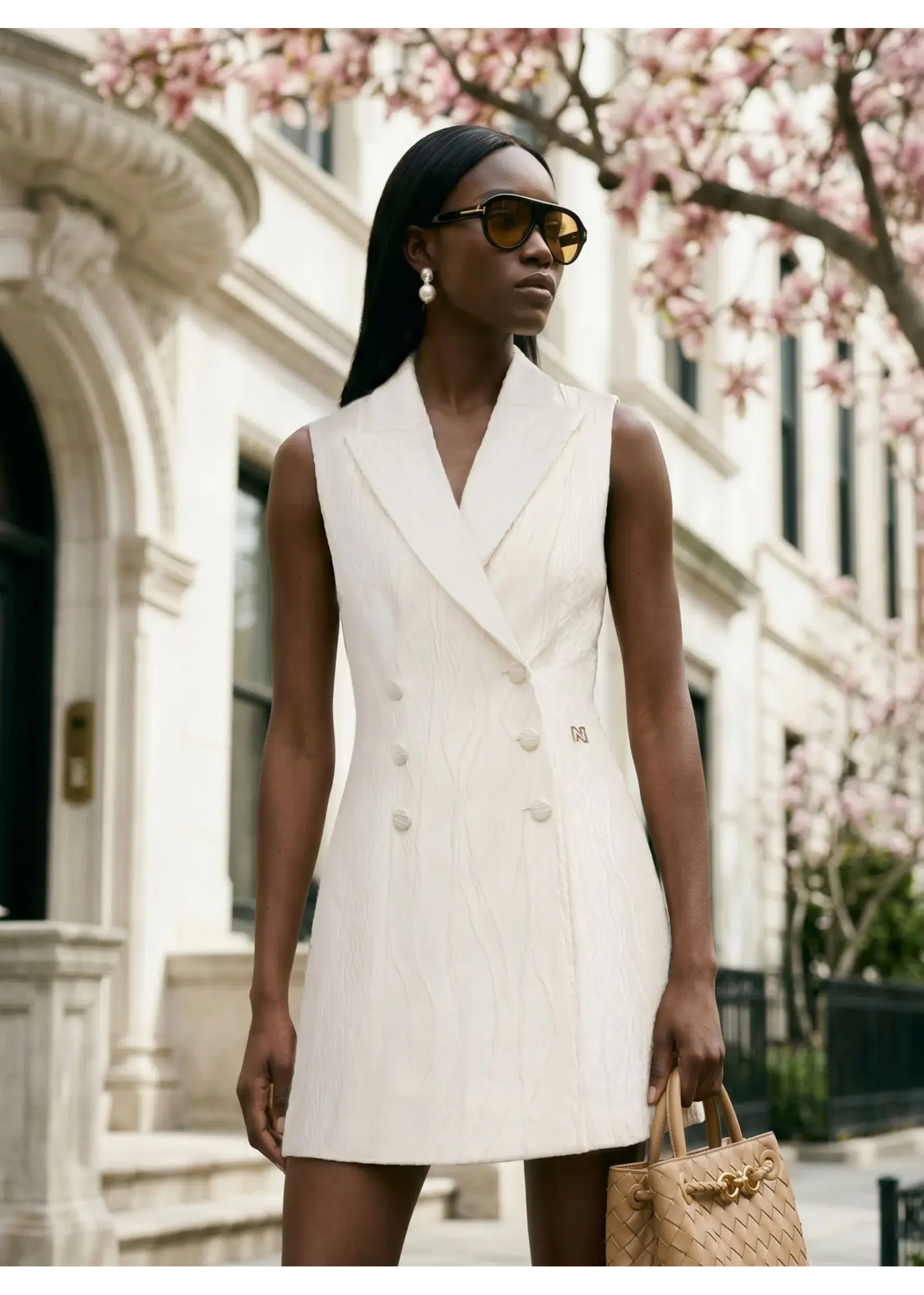 NIKKIE ROSEVILLE BLAZERDRESS CREAM N5-268 2604/2001