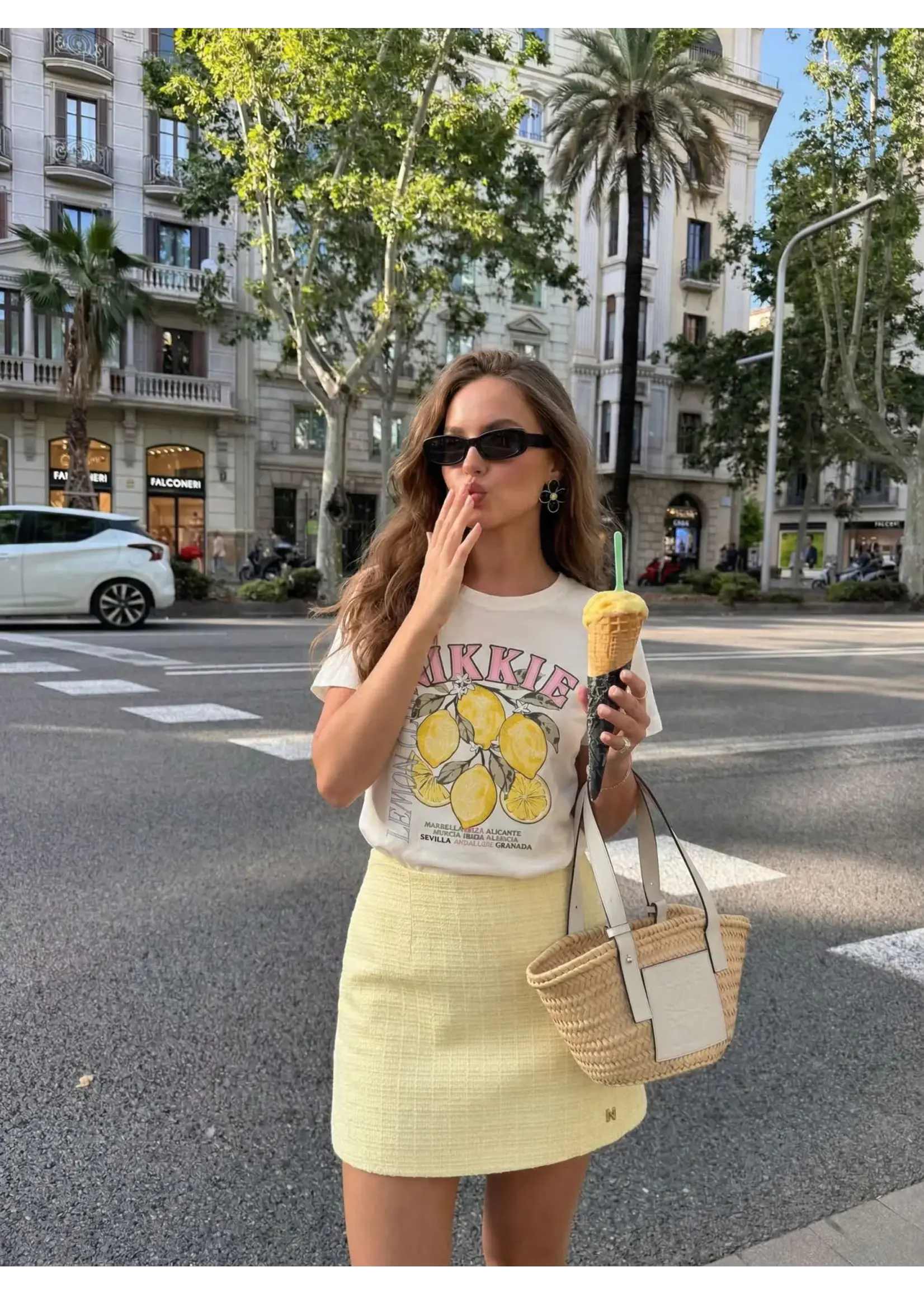 NIKKIE LEMON CLUB TSHIRT STAR WHITE N6-312 2602