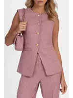 NIKKIE REZA WAISTCOAT PEACH SKIN