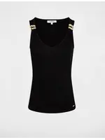 MORGAN TOP BLACK GLITTER