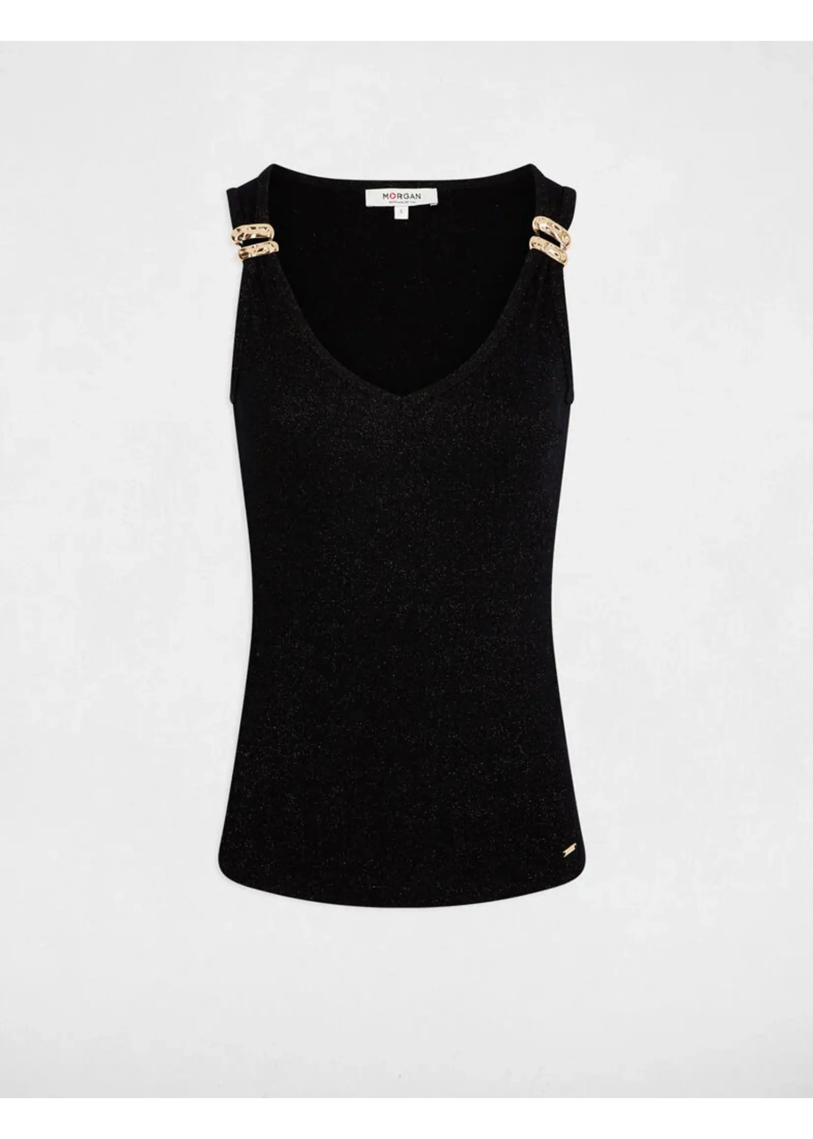 MORGAN TOP BLACK GLITTER 262-DNOEMI