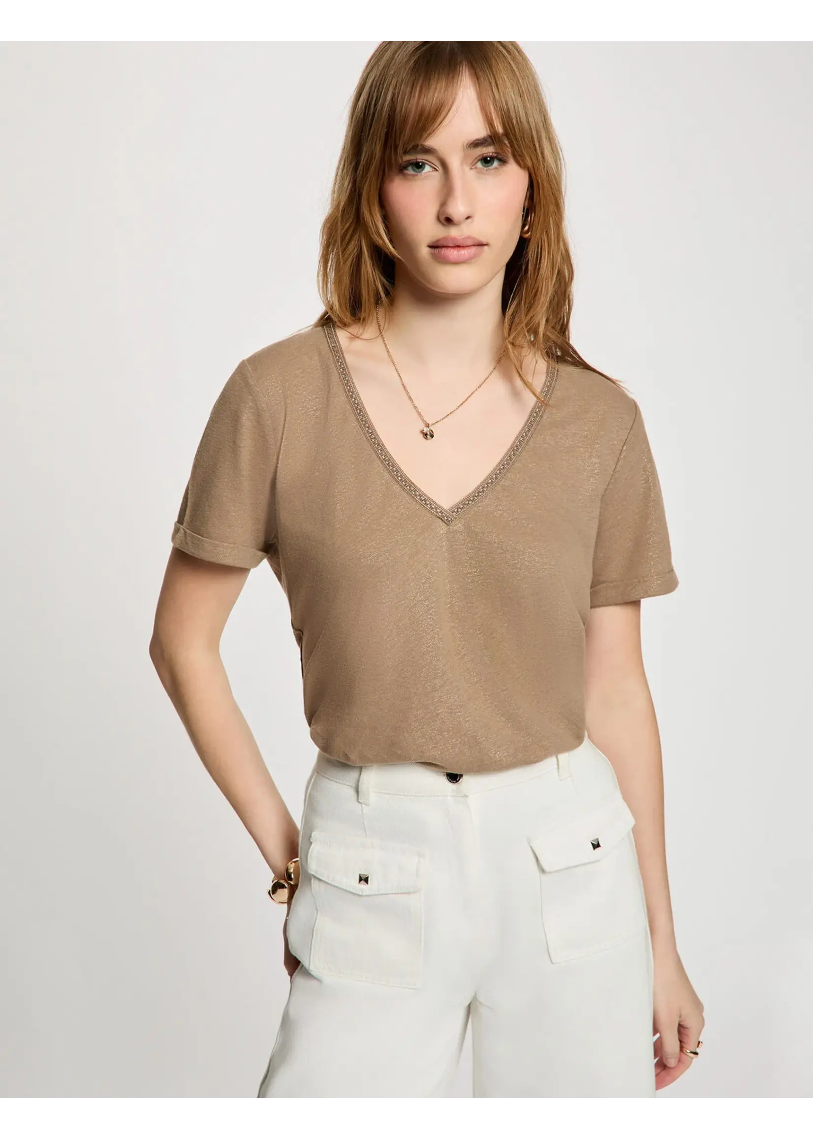 MORGAN TSHIRT PECAN 261-DAMA