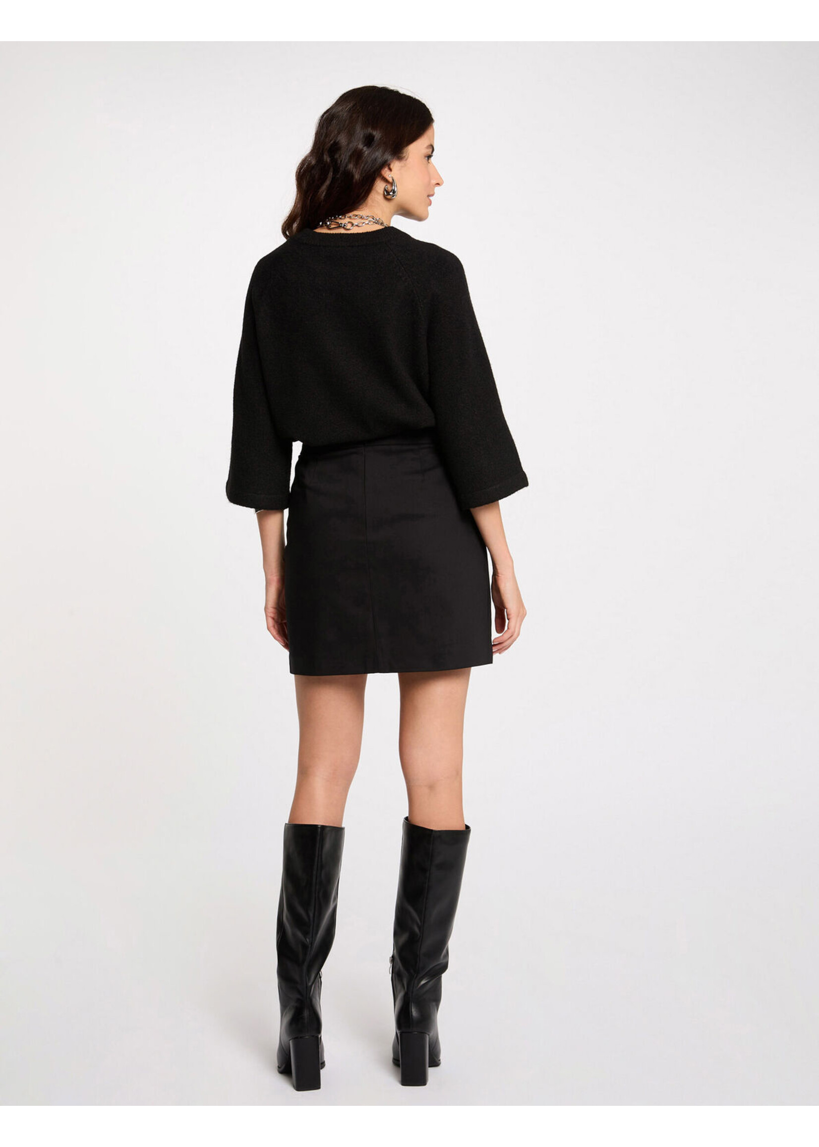 MORGAN JEON SKIRT BLACK