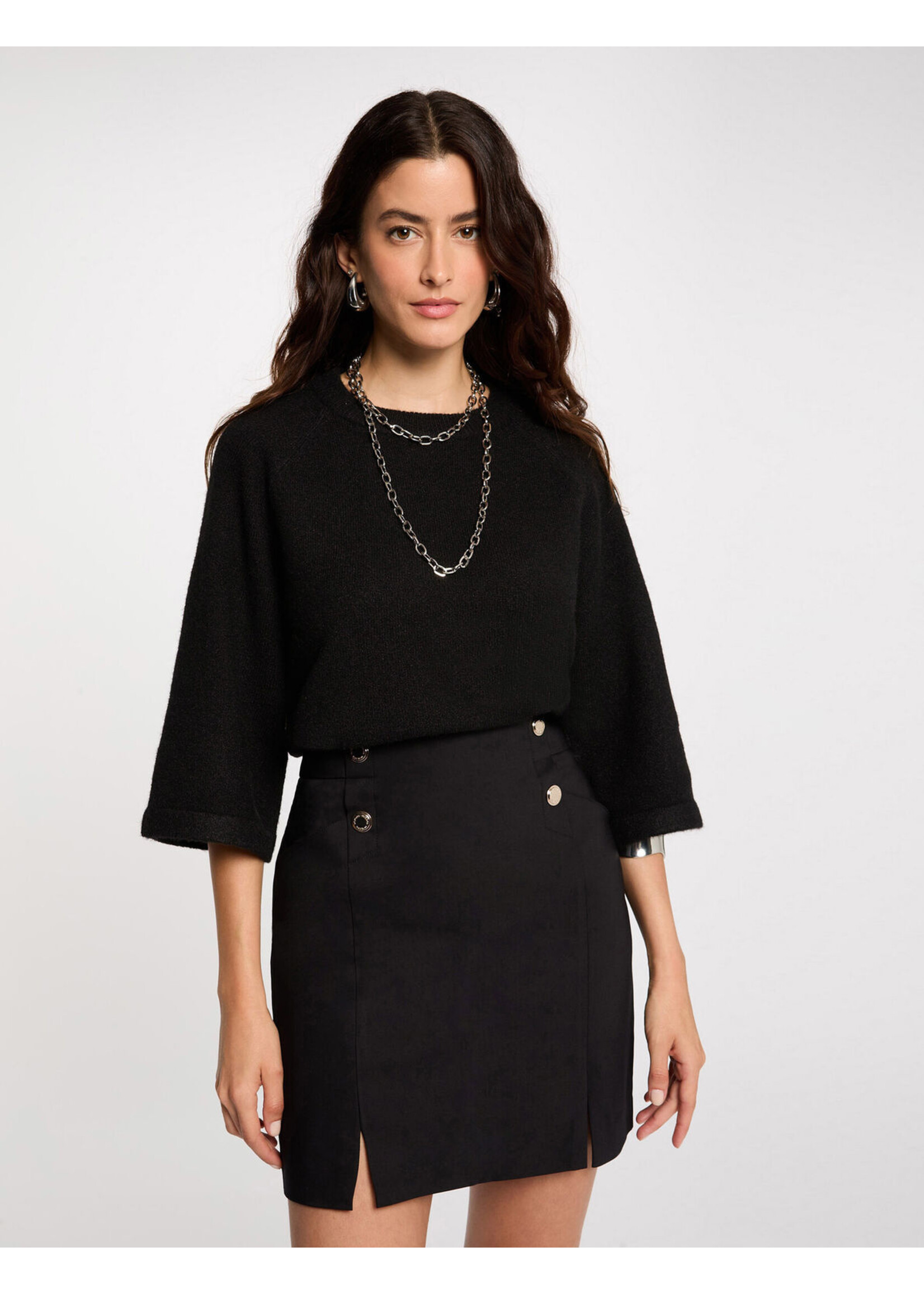 MORGAN JEON SKIRT BLACK