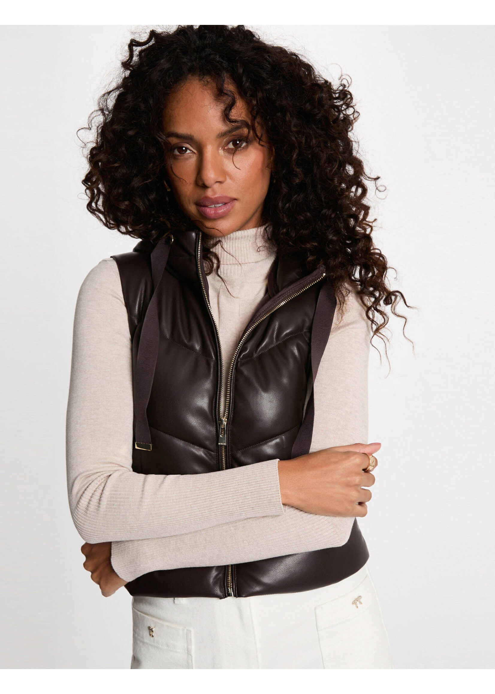 MORGAN BODYWARMER CAFE 232-GSOLO