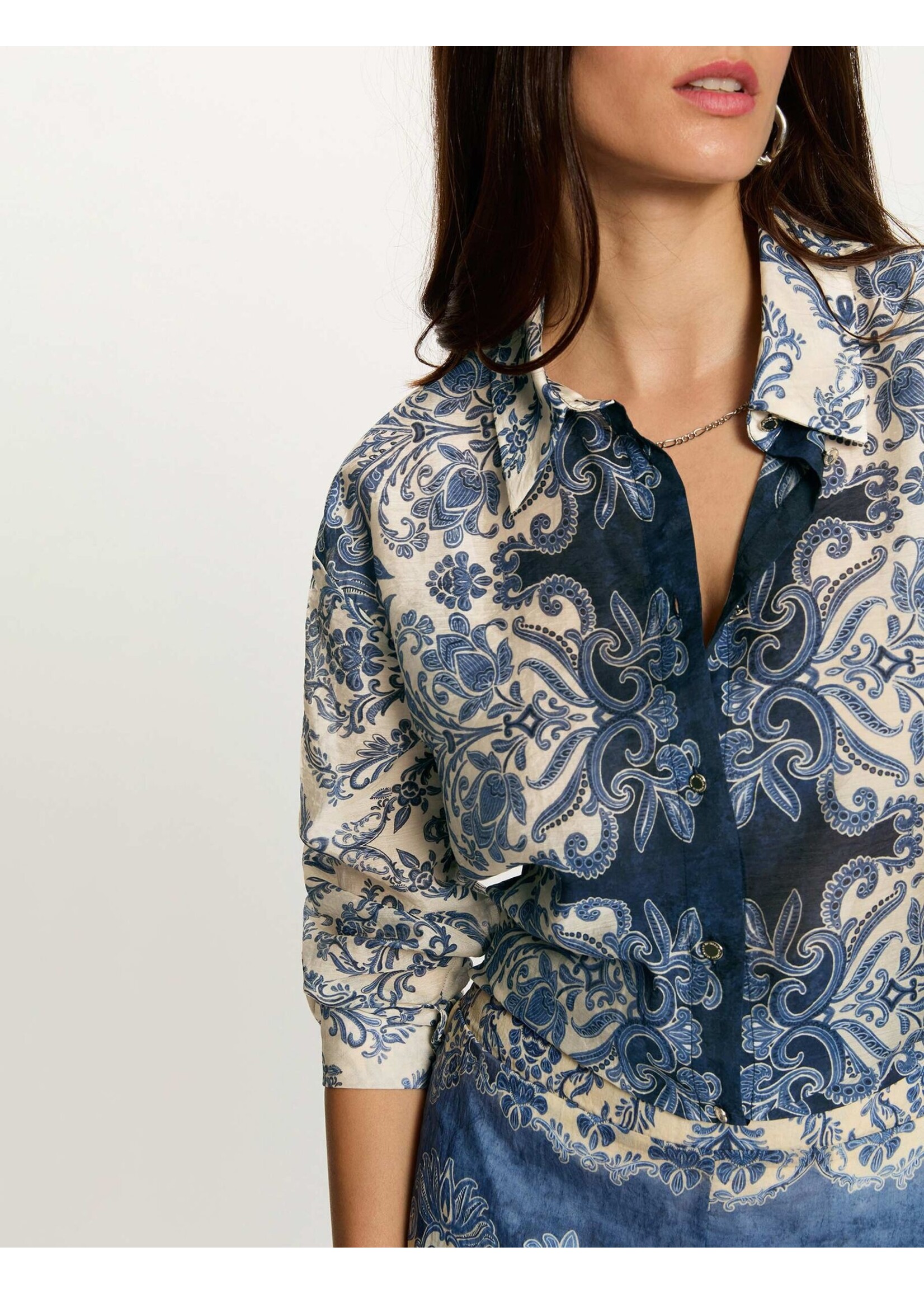 MORGAN SHIRT MULTICO. BLUE 262-CIBAY.F