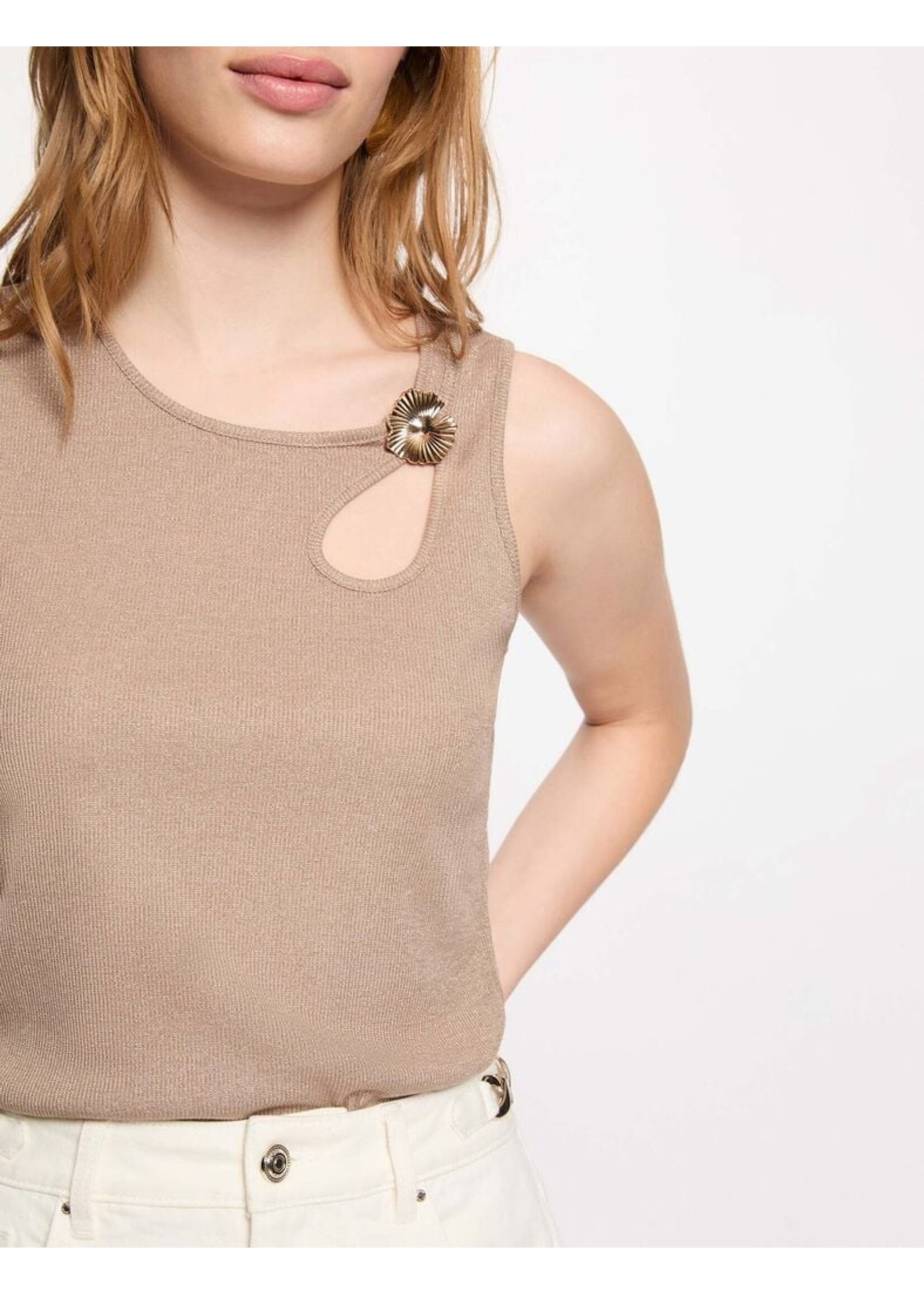 MORGAN TOP PECAN/GOLD 262-DESIA
