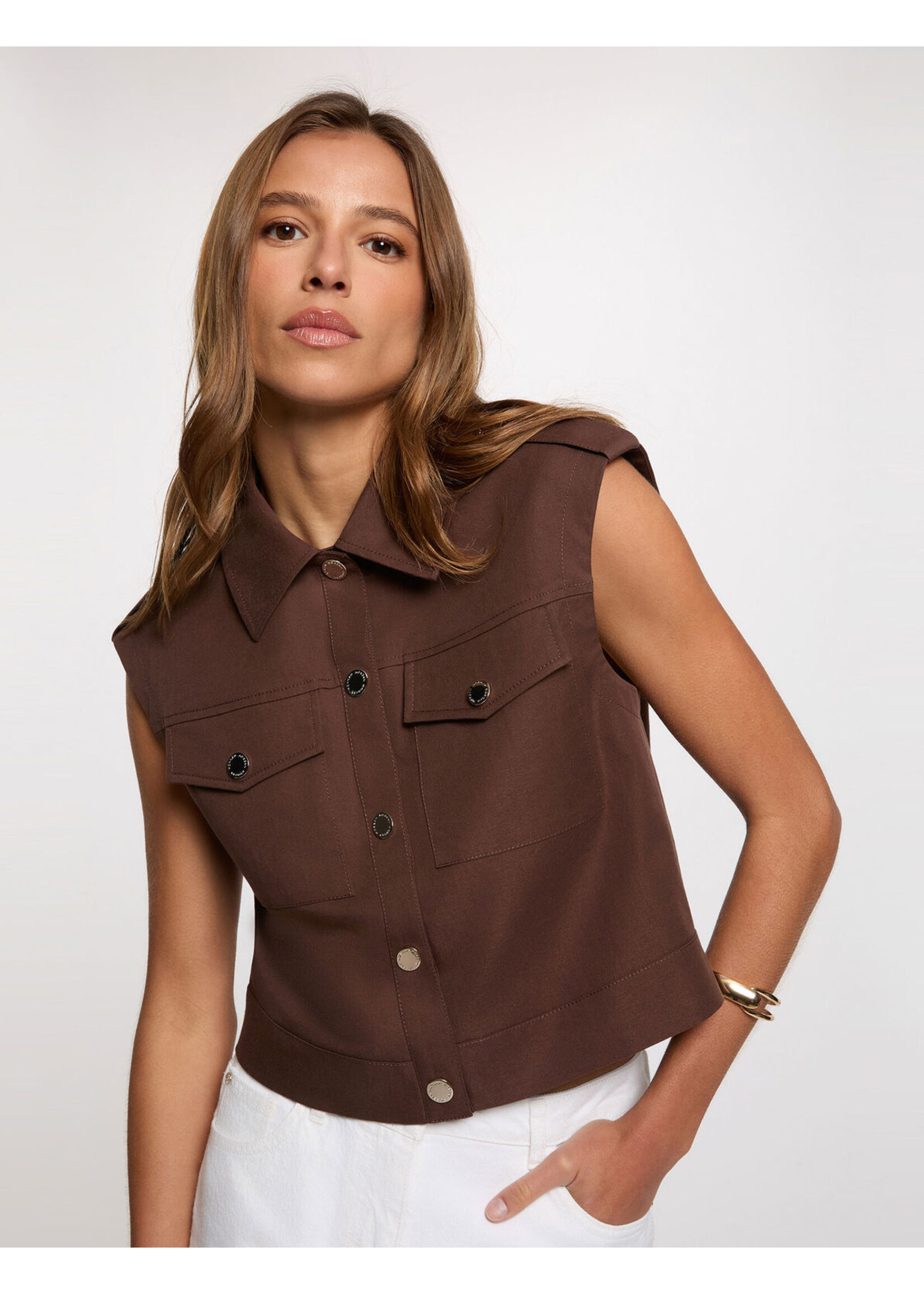 MORGAN GILET CHOCO 262-VJITTA