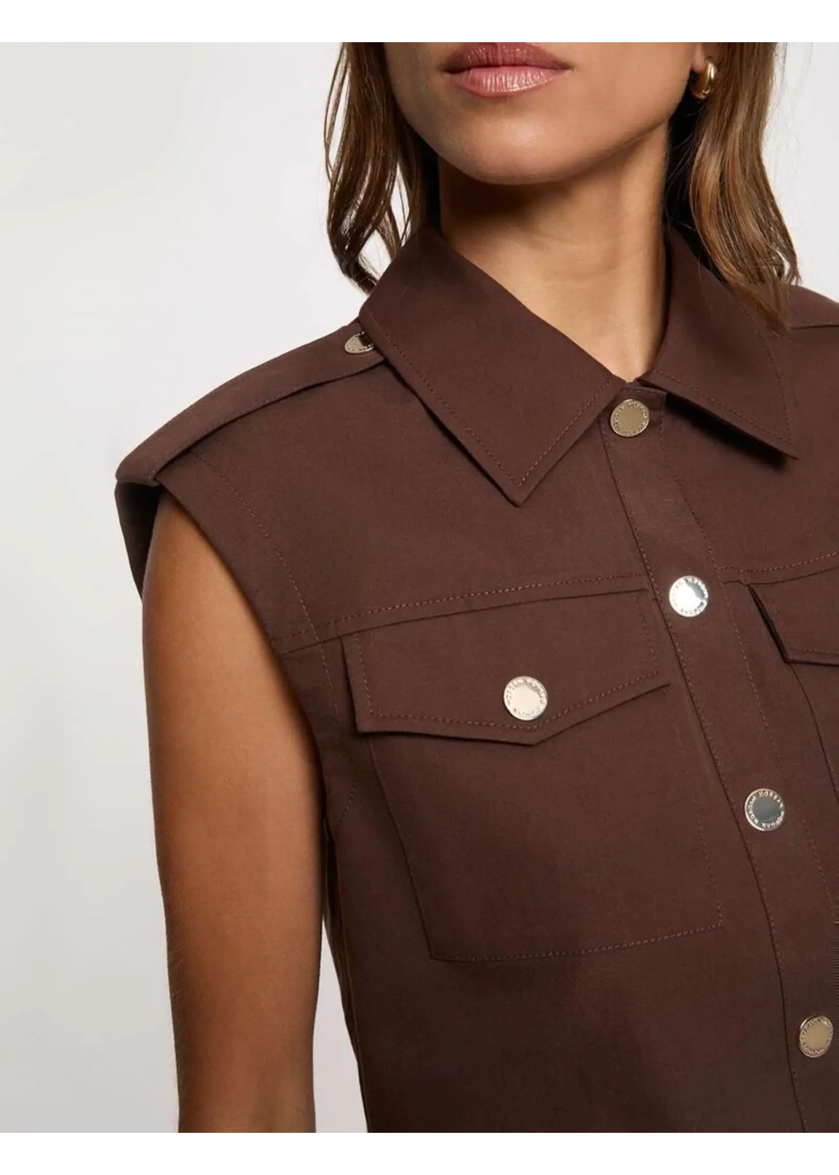 MORGAN GILET CHOCO 262-VJITTA