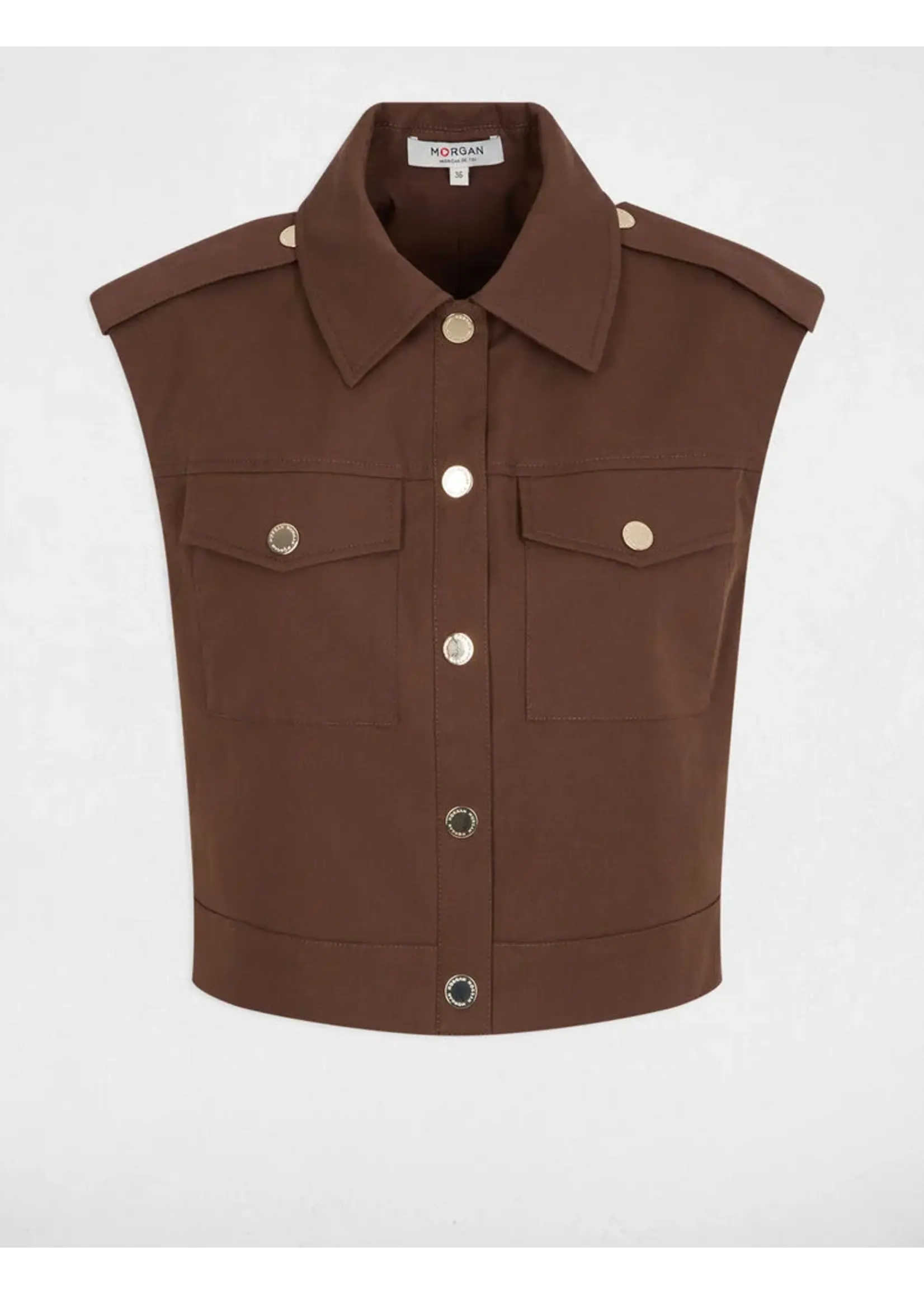 MORGAN GILET CHOCO 262-VJITTA