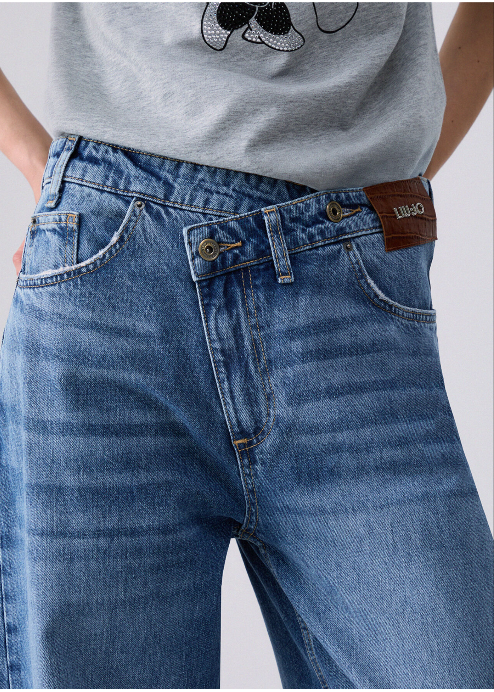 LIU JO PANTS BLUE NEW UF6160-D4854/79108