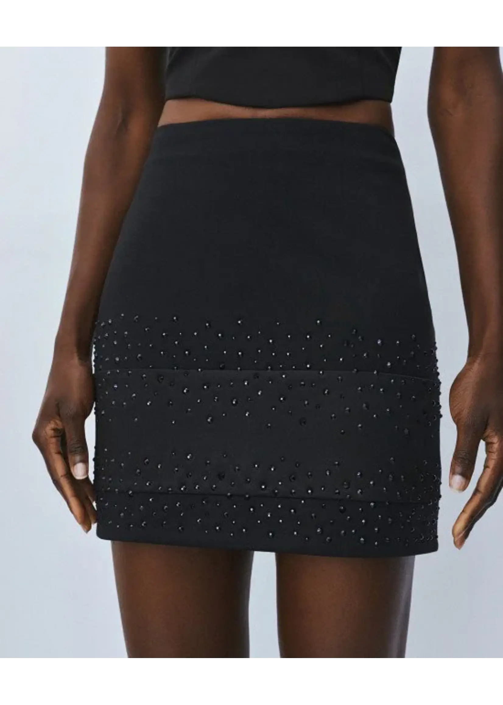 ACCESS ABEE MINI SKIRT WITH RHINESTONES 64-6049-203
