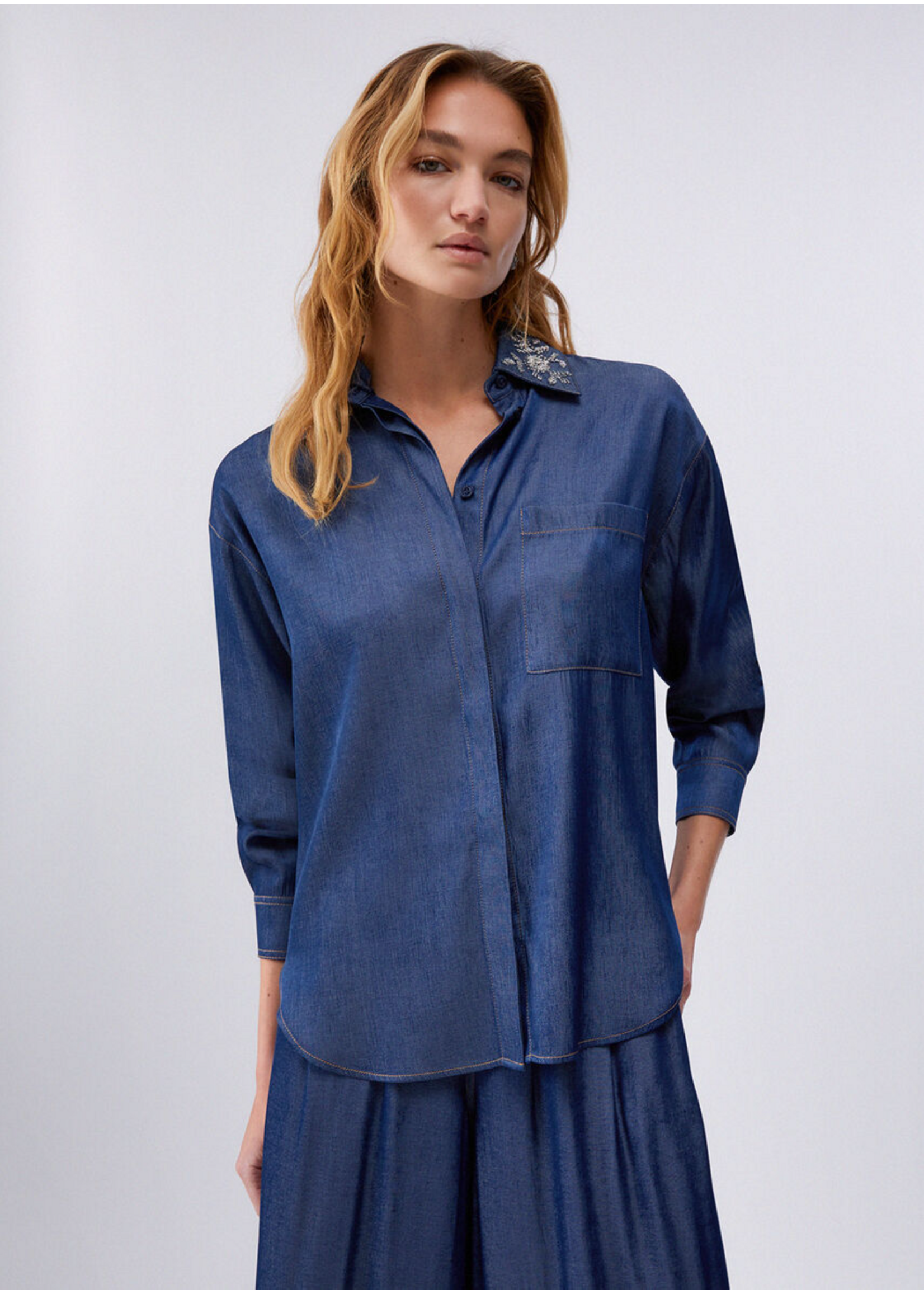 LIU JO BLOUSE NORMAL WASH UA6274 D4894