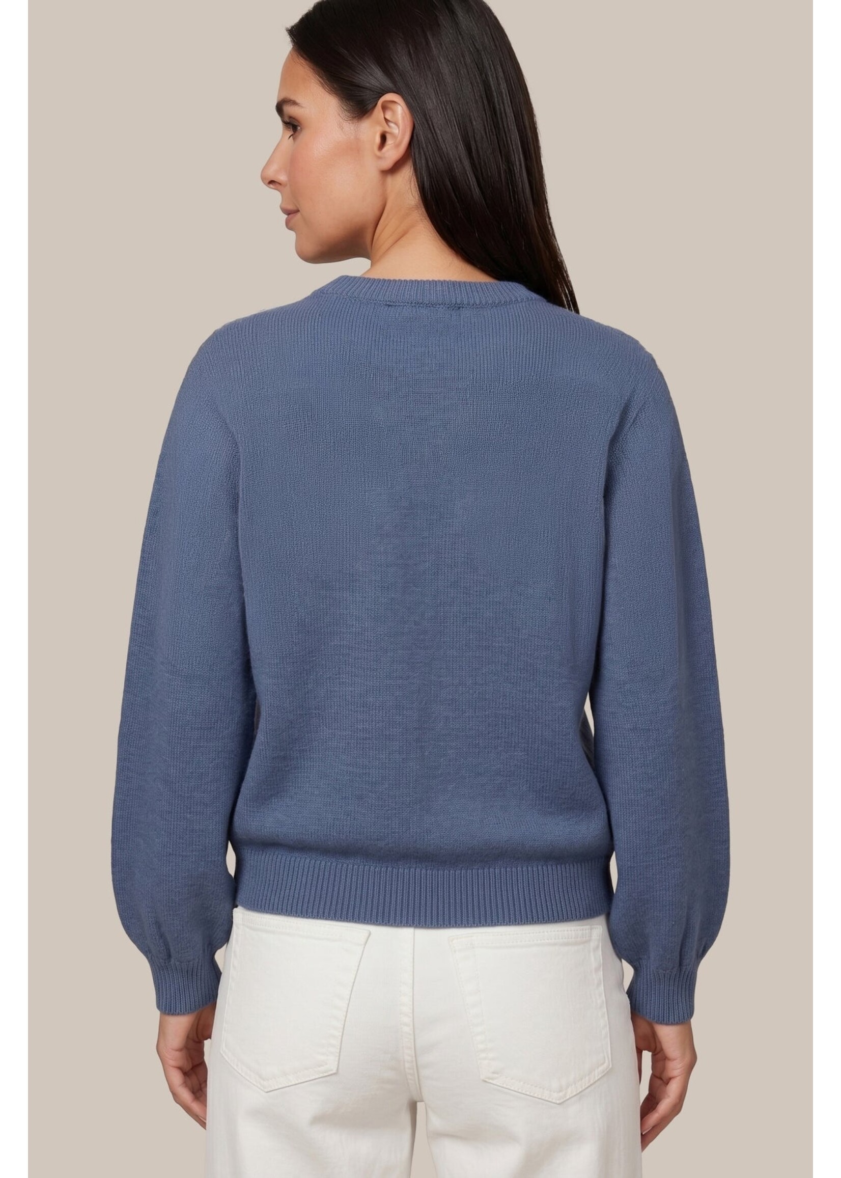 G MAXX LILEAN KNITTING SWEATER GRISAILLE BLUE 26NEG02-426