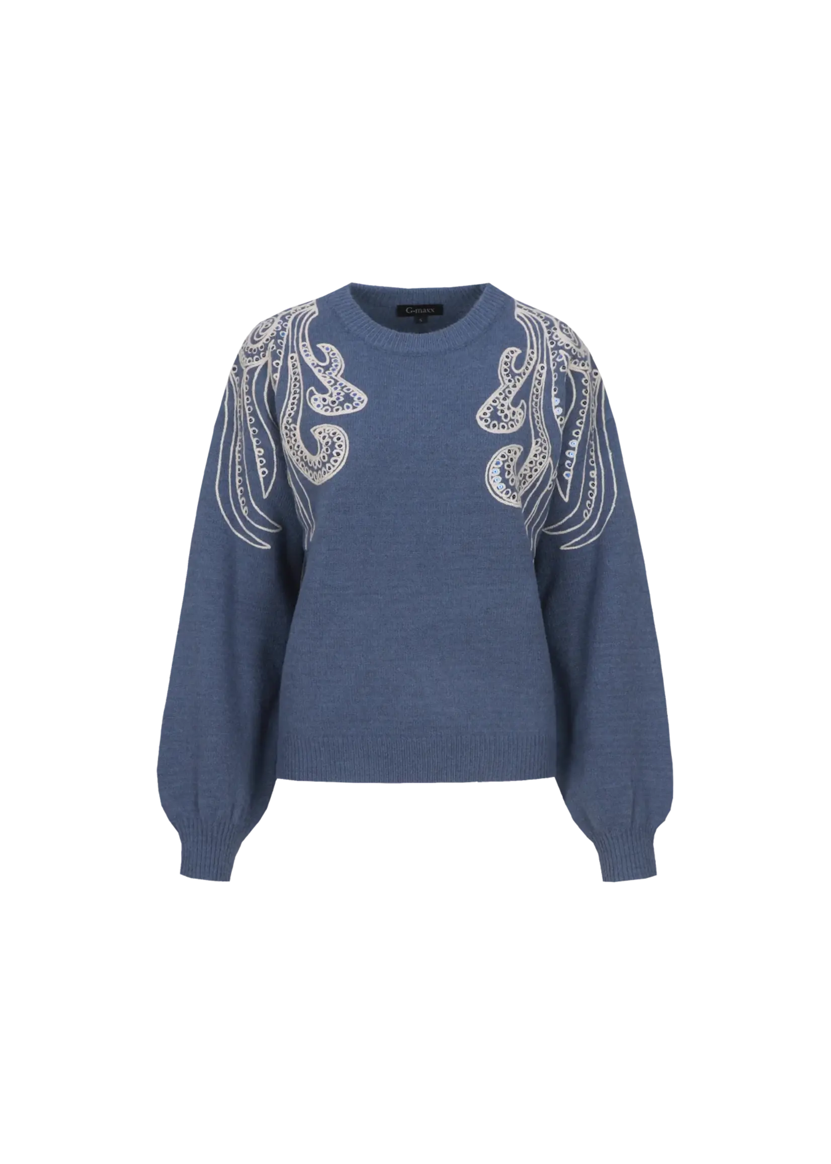 G MAXX LILEAN KNITTING SWEATER GRISAILLE BLUE 26NEG02-426