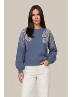 G MAXX LILEAN KNITTING SWEATER GRISAILLE BLUE
