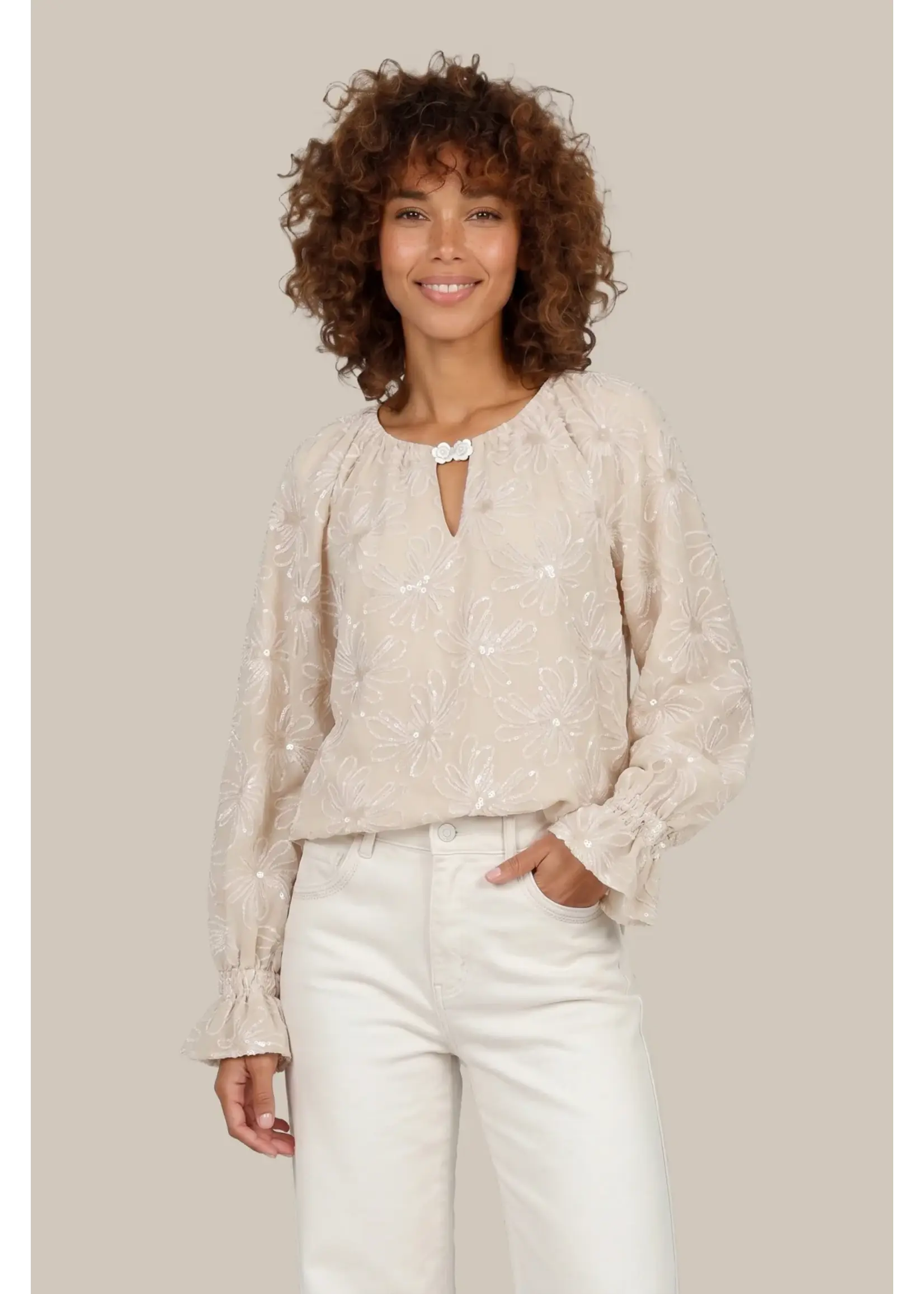 G MAXX FRIDA BLOUSE SAND 26NOG21-014