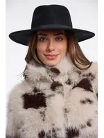 RINO & PELLE VALERIO HAT  BLACK
