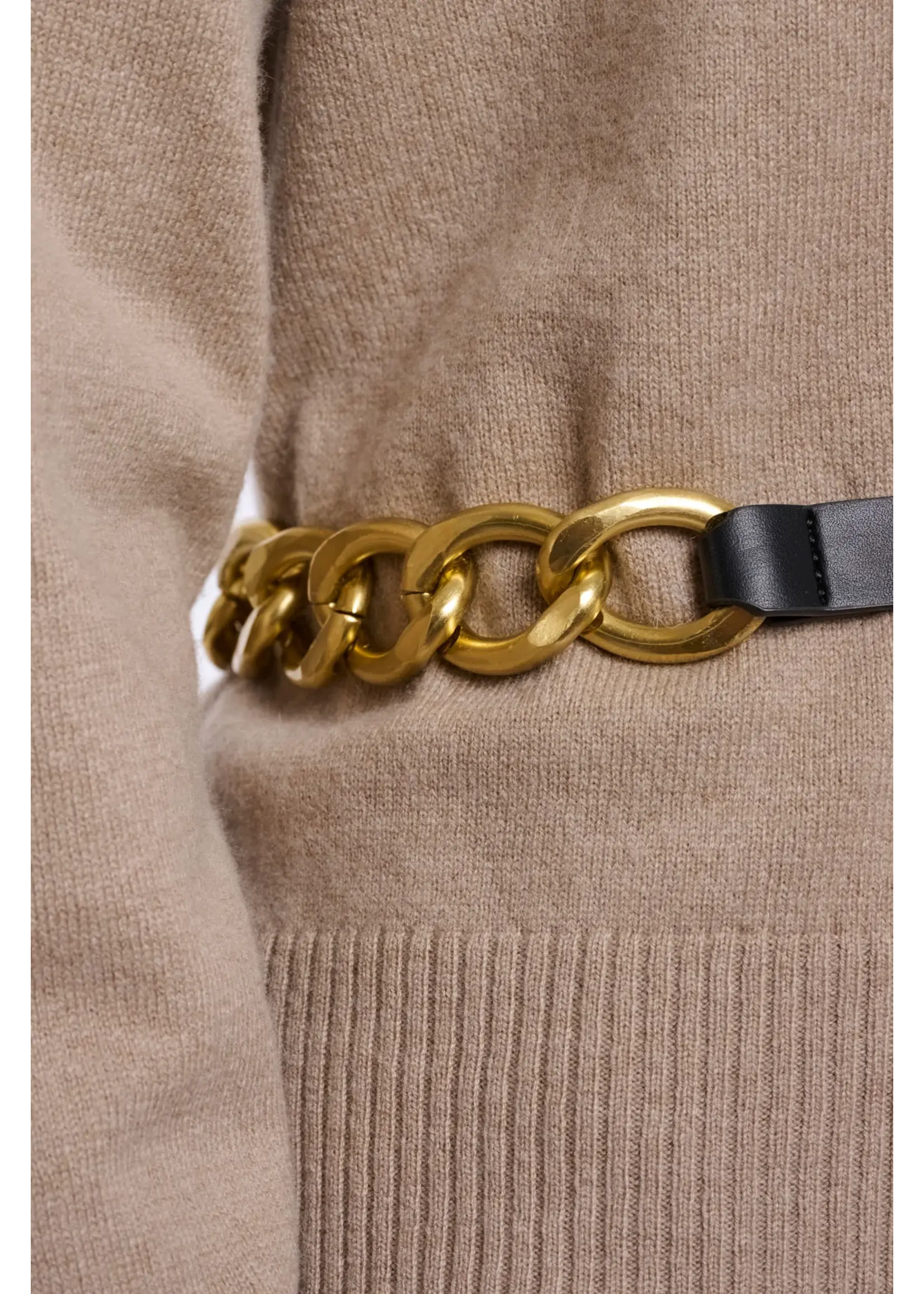 RINO & PELLE BELT WITH METAL CHAIN BLACK PIXIE.7002611