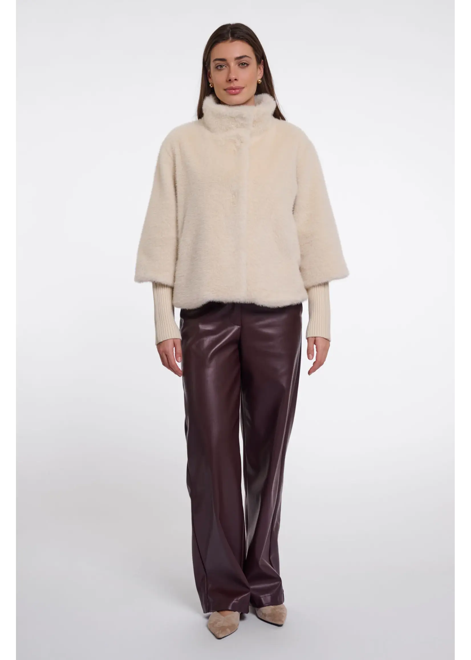 RINO & PELLE JACKET WITH RIB CUFFS BIRCH NESRIN.7002611