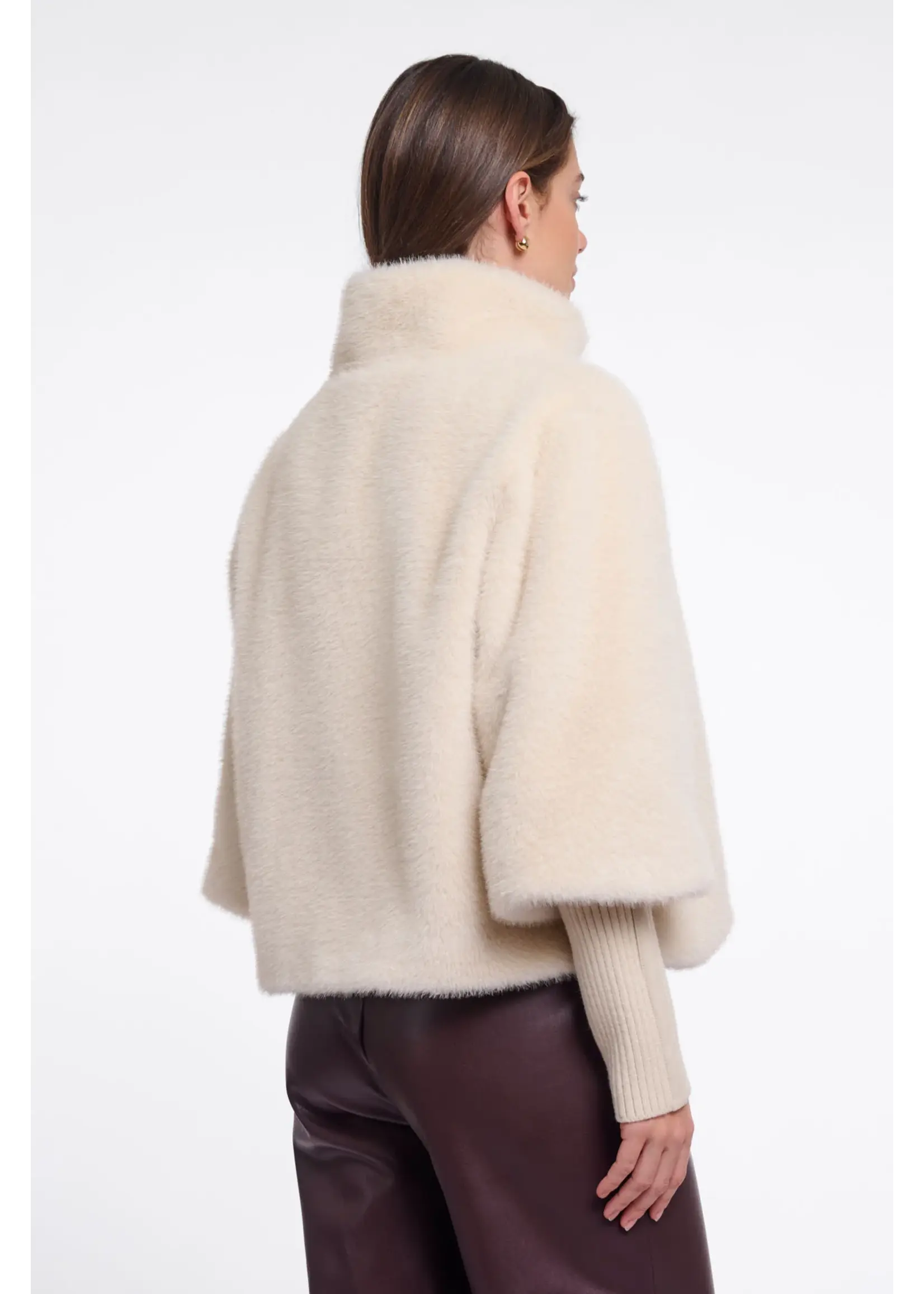 RINO & PELLE JACKET WITH RIB CUFFS BIRCH NESRIN.7002611