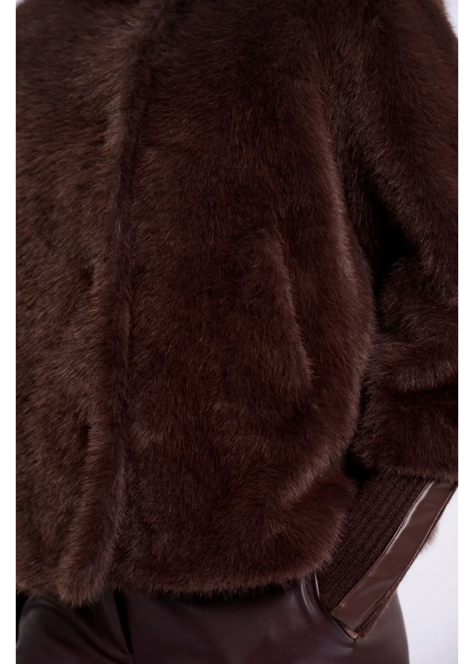 RINO & PELLE JACKET WITH RIB CUFFS COFFEE ROAST NESRIN.7002611