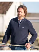NEW ZEALAND AUCKLAND PULLOVER HALF ZIP OXFORD NAVY MELANGE